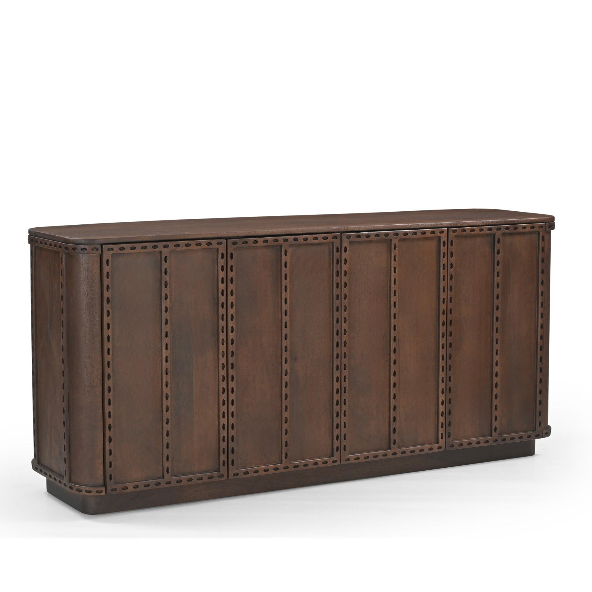 Rivo Solid Mango Wood Large Sideboard Brown
