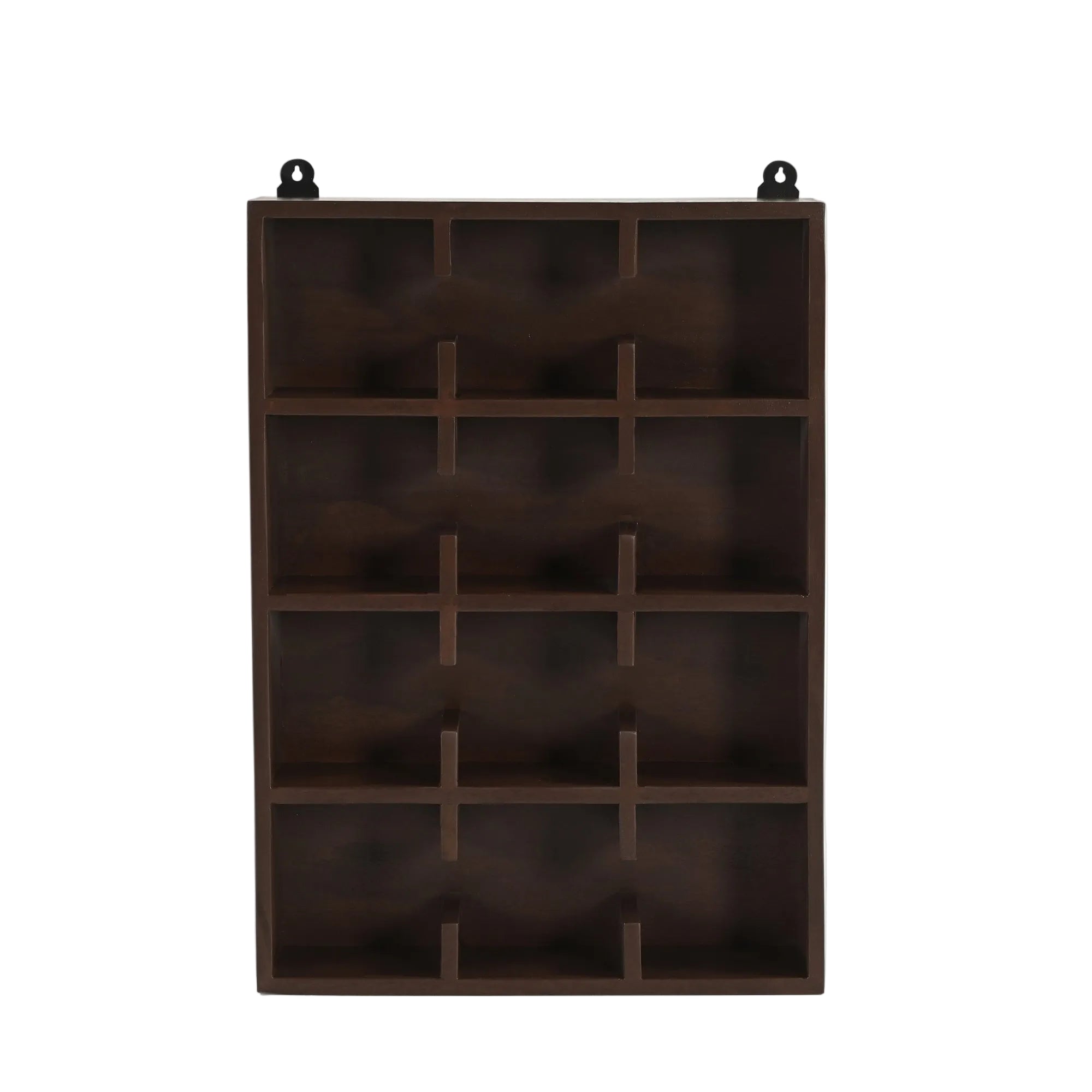 Magu Cup Shelf 3 by 4 in Dark Brown