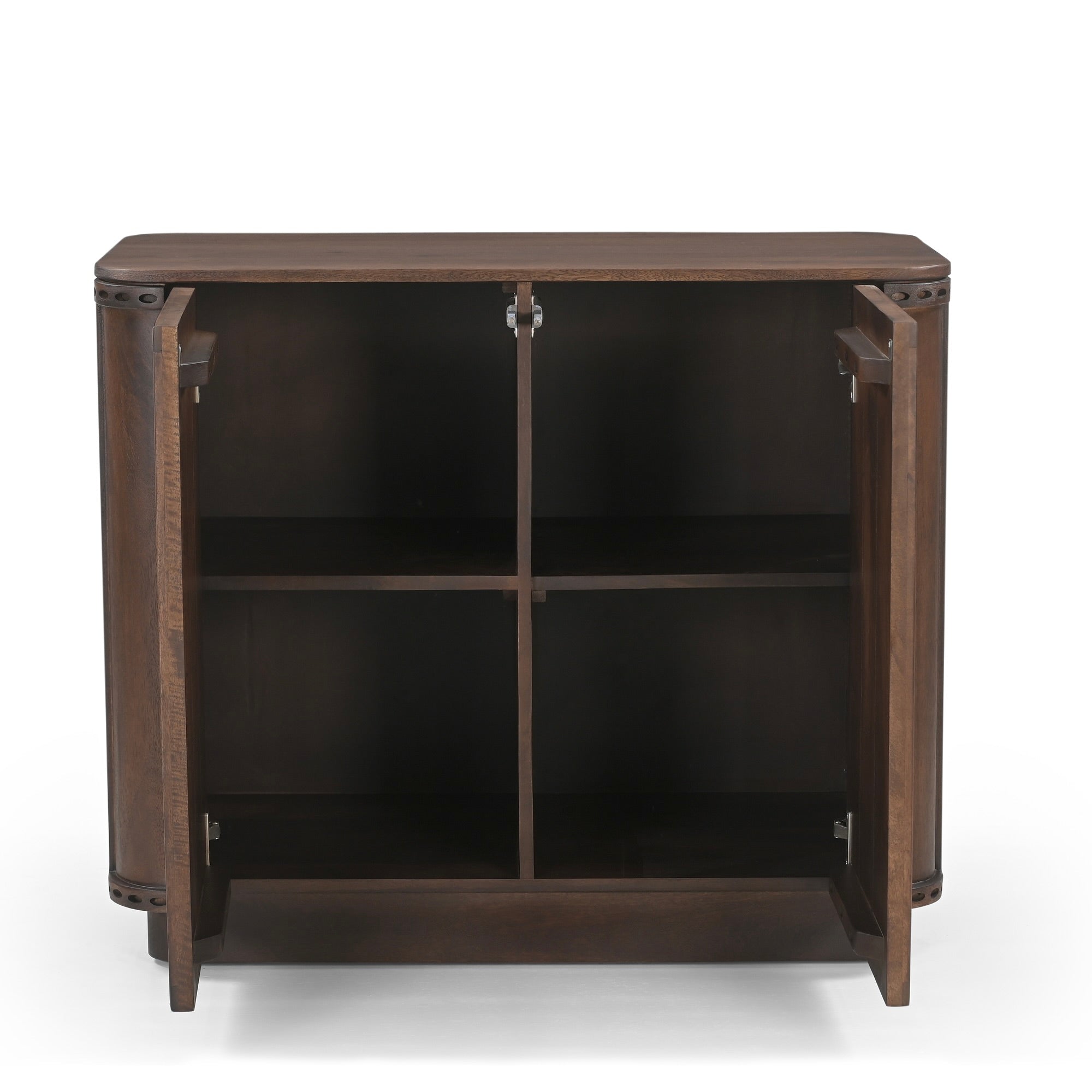 Rivo Solid Mango Wood Small Sideboard Brown