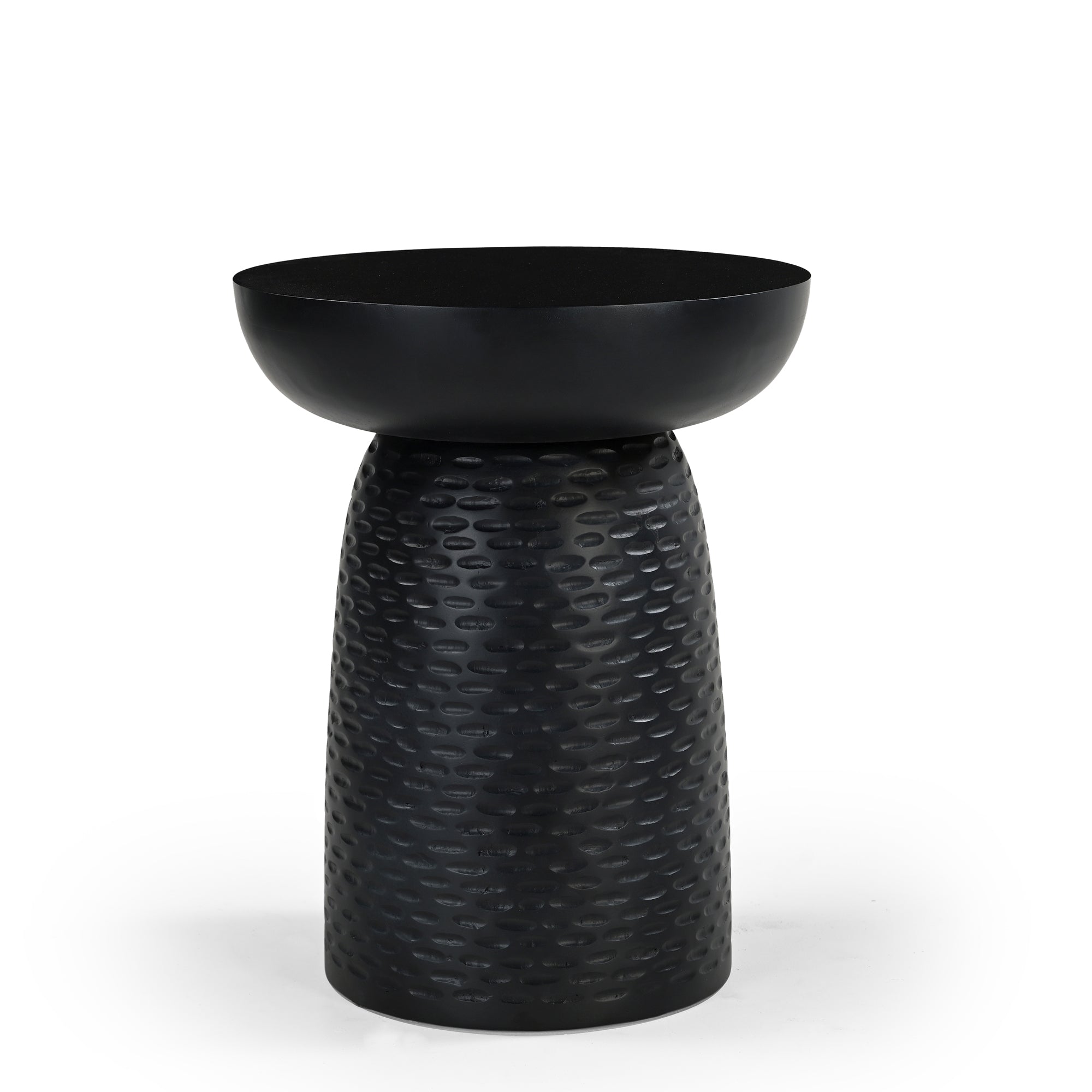 Nero Solid Mango Wood Side Table