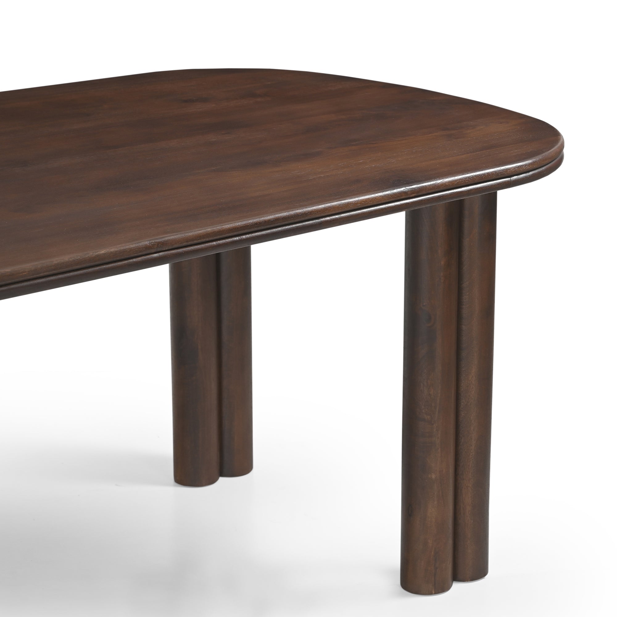 Tivra Solid Mango Wood Dining Table Brown (2 Sizes)