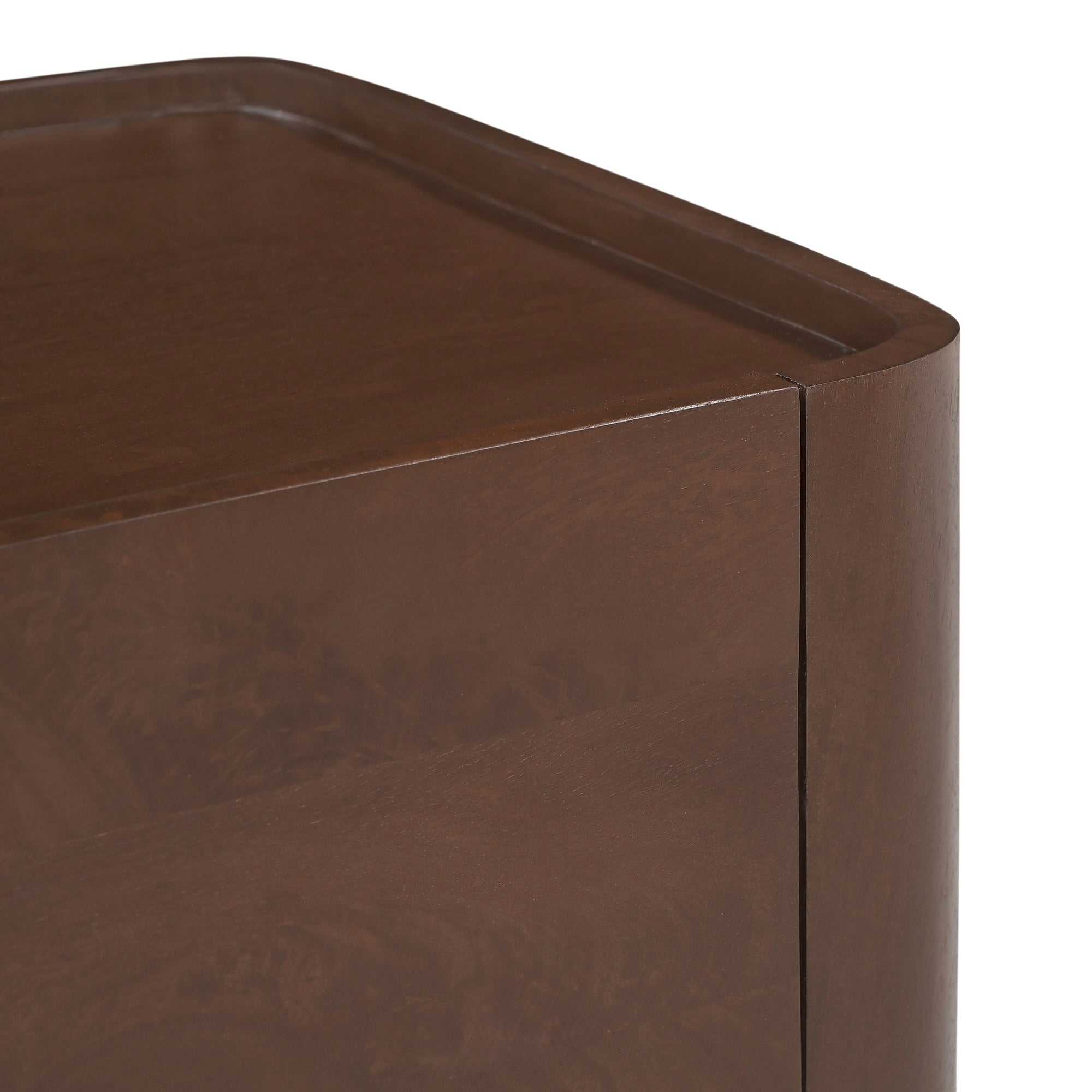 Raya Solid Mango Wood Large TV Stand in Walnut (175cm)