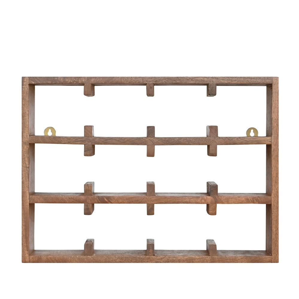 Kappu Cup Shelf 4 by 3 in Light Brown
