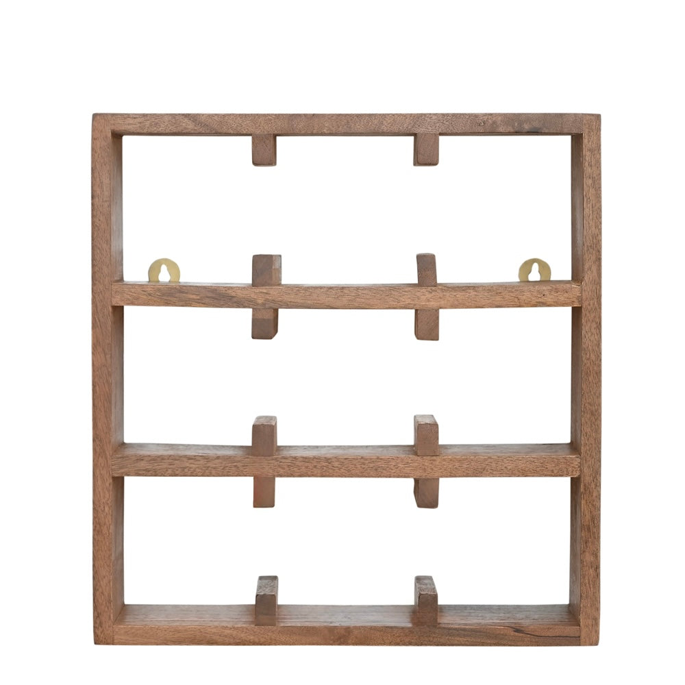 Kappu Cup Shelf 3 by 3 in Light Bown