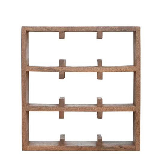 Kappu Cup Shelf 3 by 3 in Light Bown