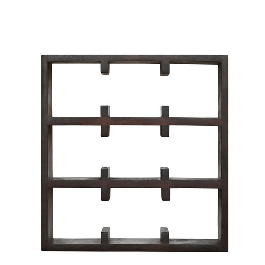 Kappu Cup Shelf 3 by 3 in Dark Walnut