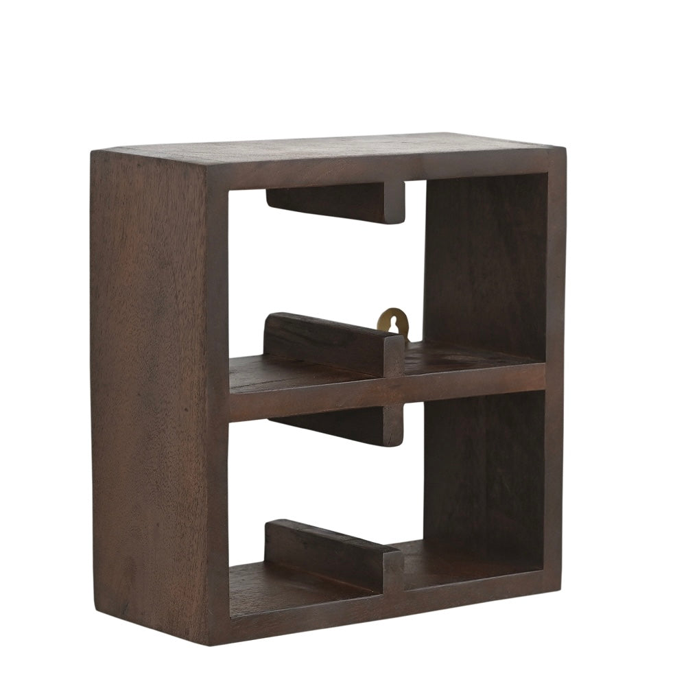 Kappu Cup Shelf 2 by 2 in Dark Walnut