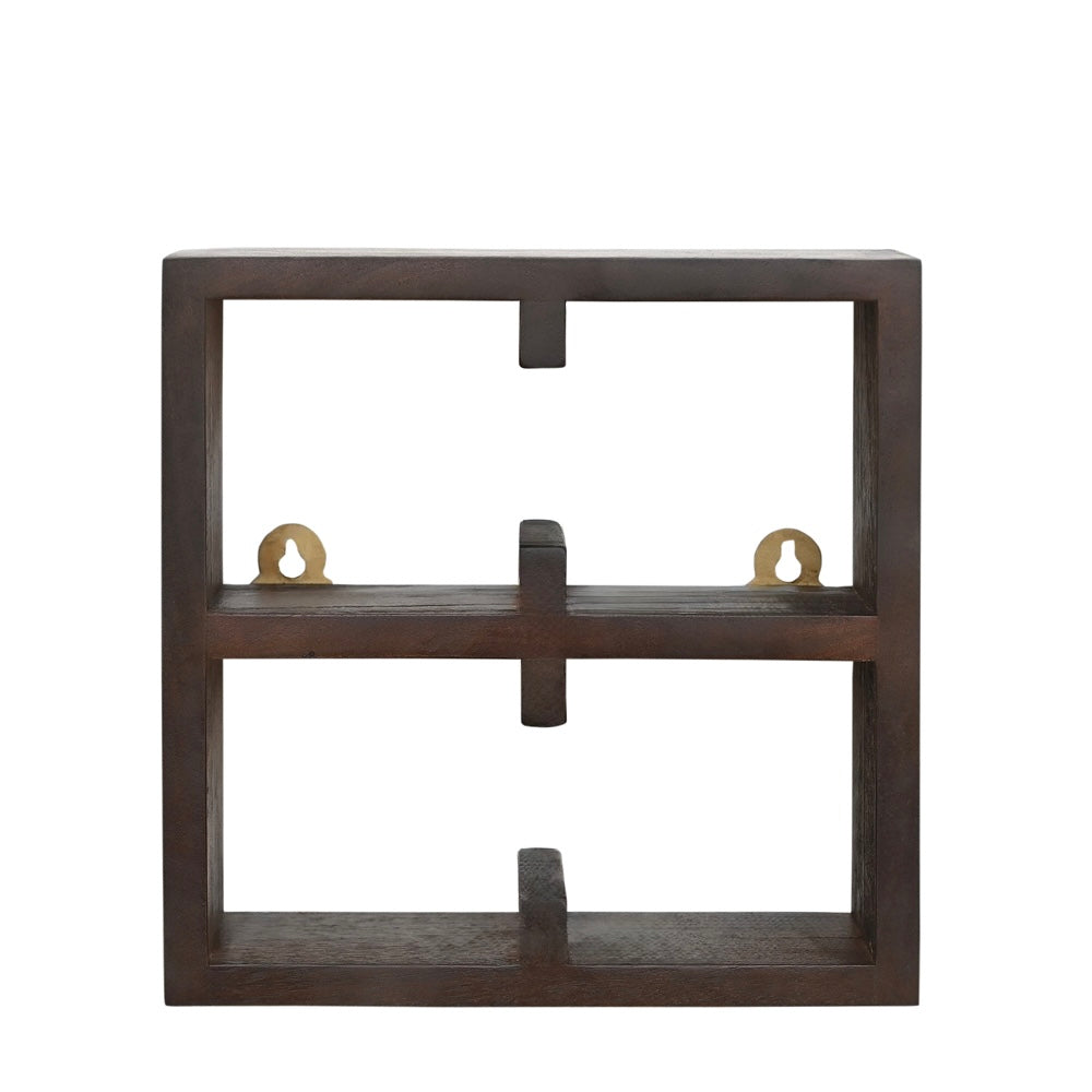 Kappu Cup Shelf 2 by 2 in Dark Walnut