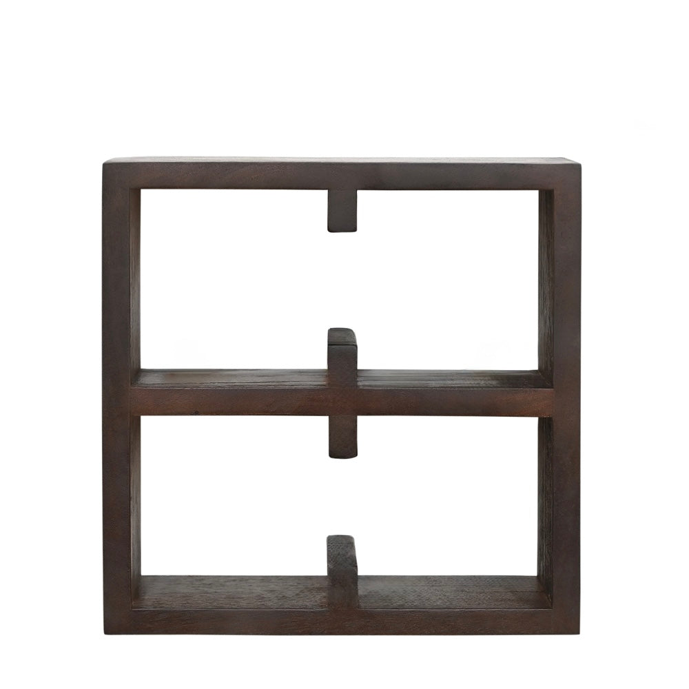 Kappu Cup Shelf 2 by 2 in Dark Walnut