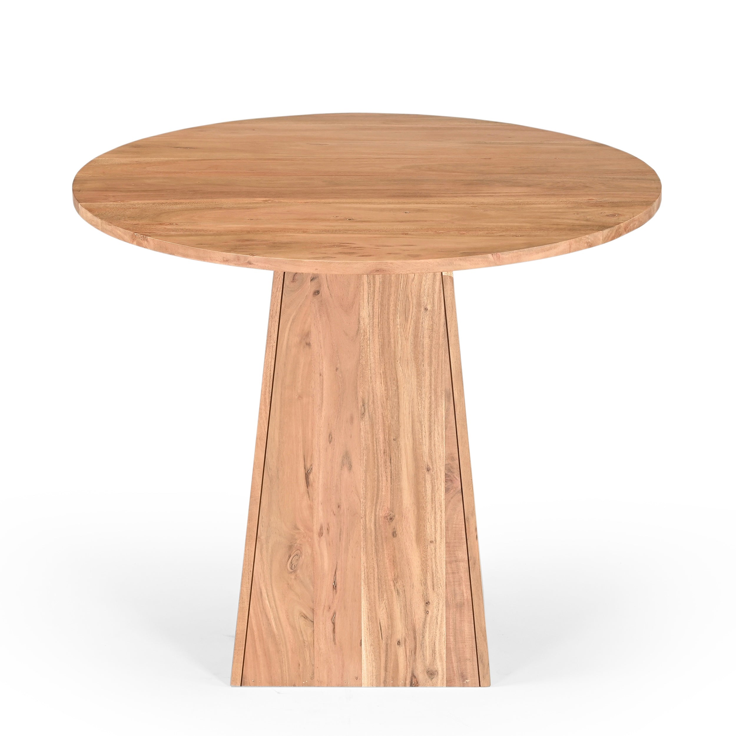 Hikari Round Solid Acacia Wood Dining Table Natural