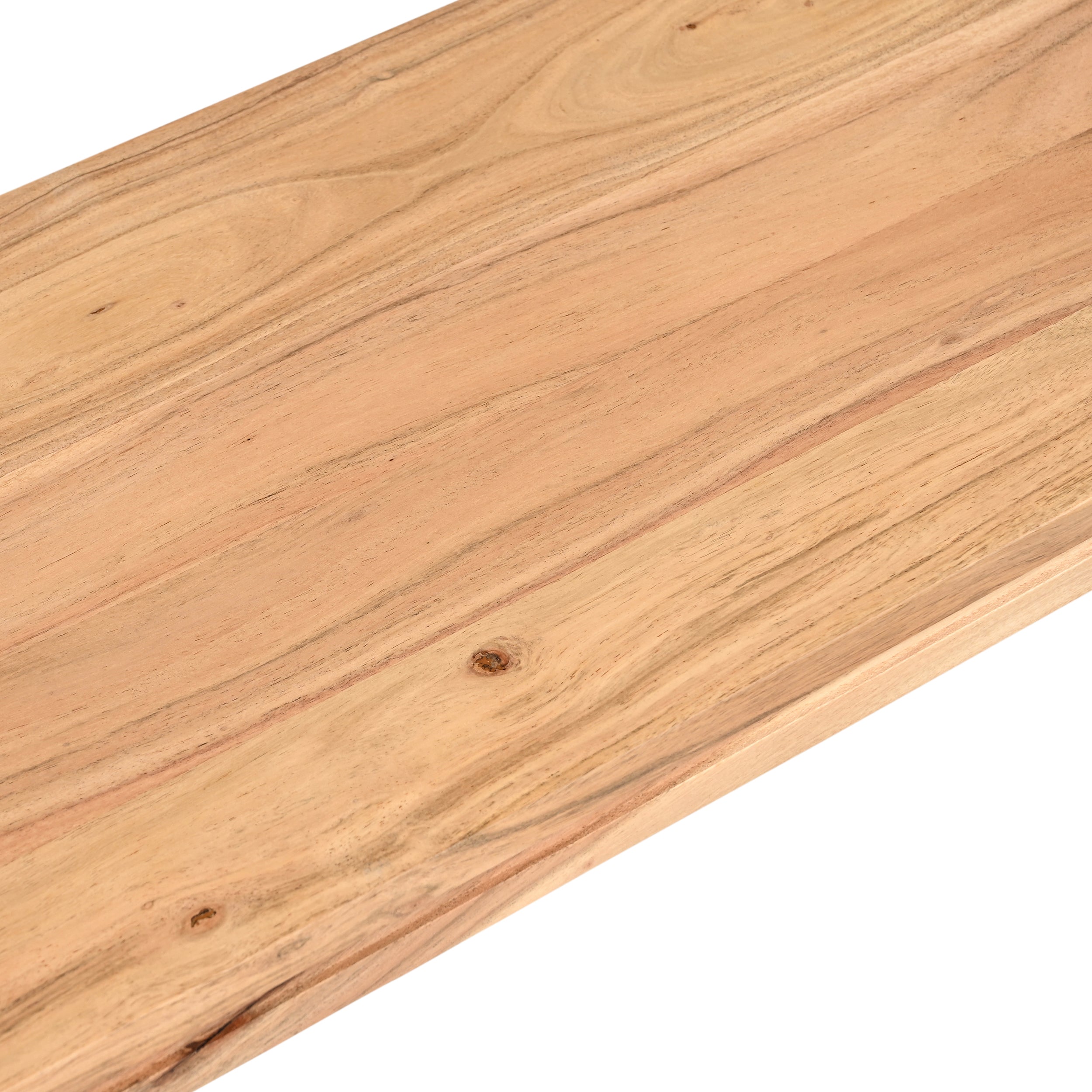 Sakura Solid Acacia Wood Dining Table and Bench Set