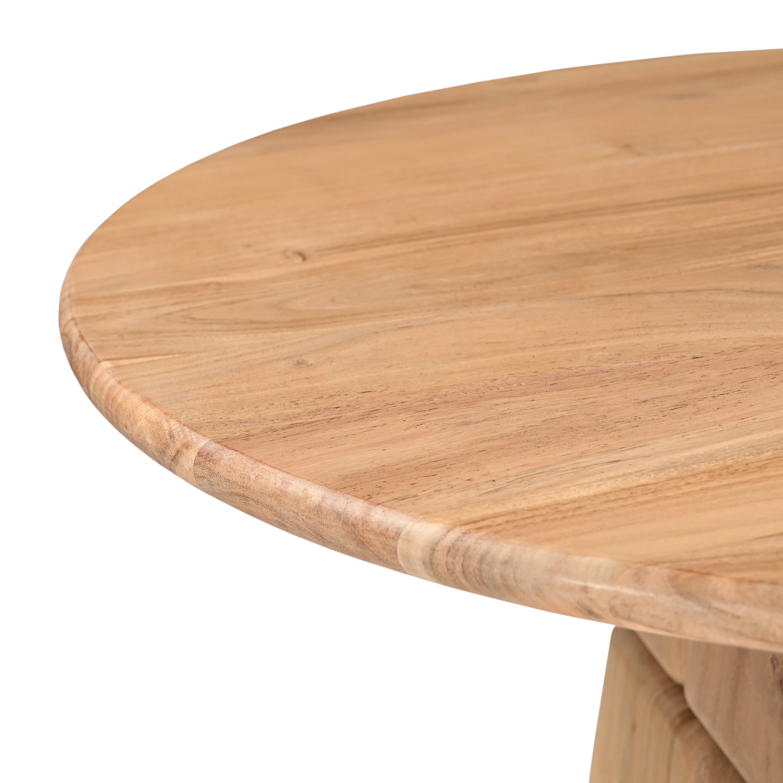 Bob Round Solid Acacia Wood Dining Table