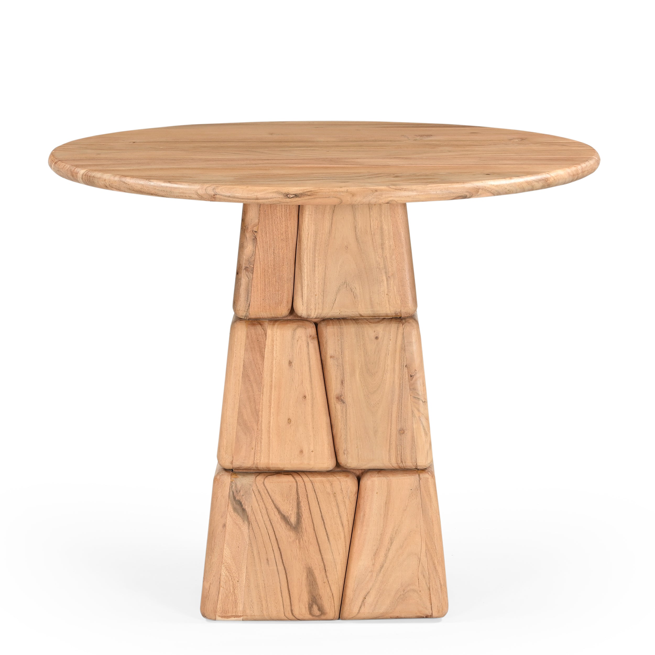 Bob Round Solid Acacia Wood Dining Table