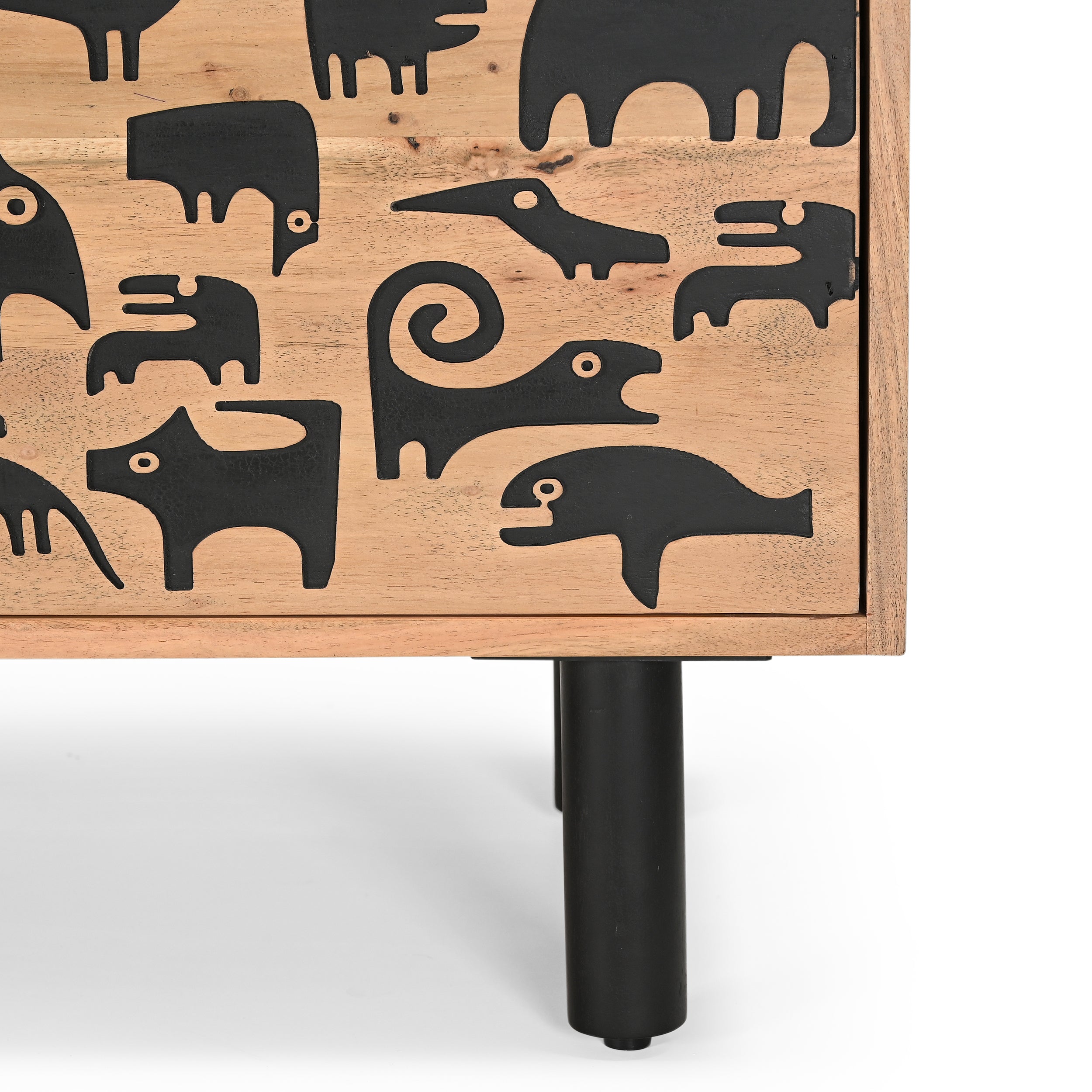 Savannah Solid Acacia Wood TV Stand (160cm)