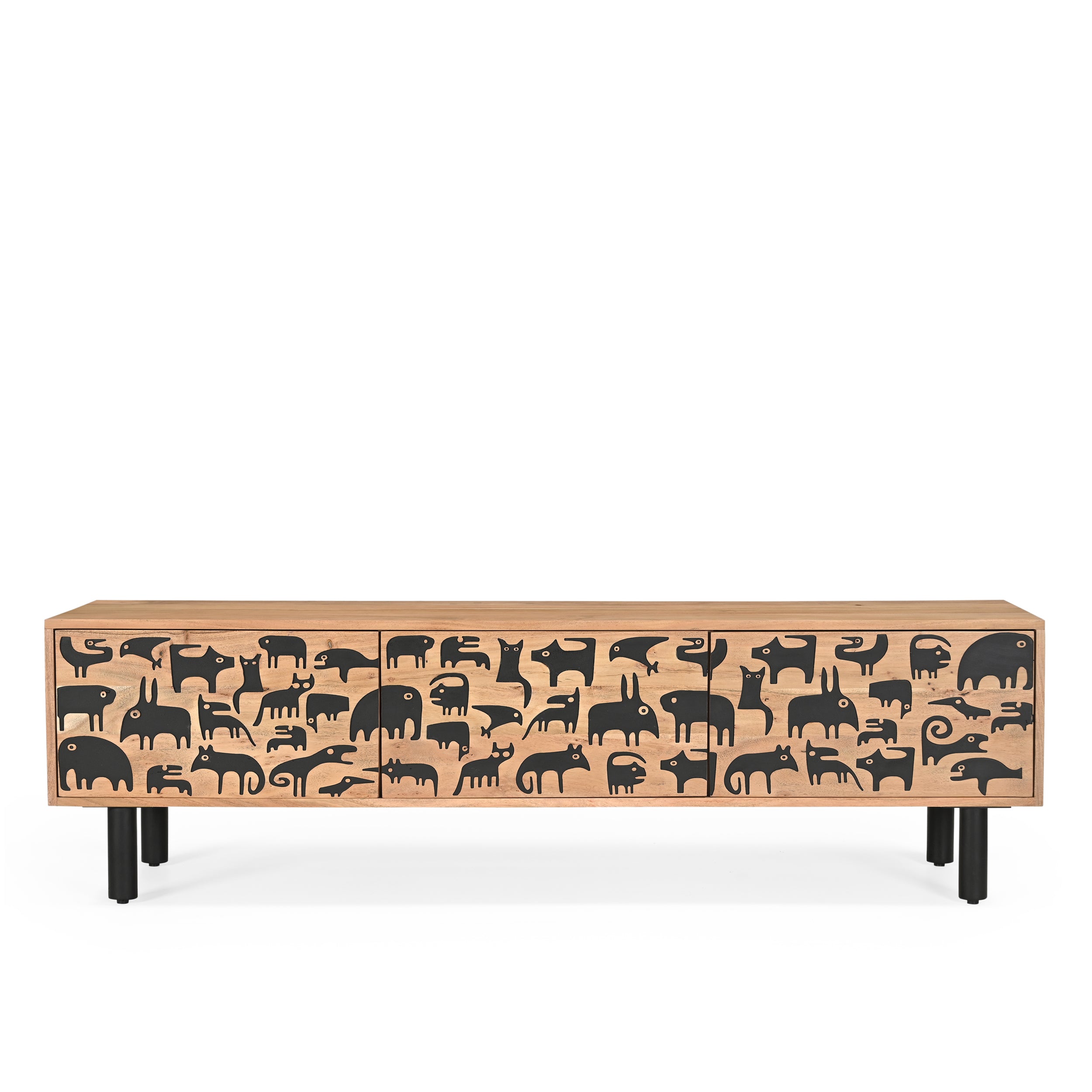 Savannah Solid Acacia Wood TV Stand