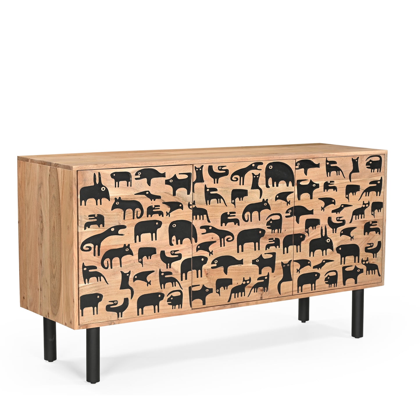 Savannah Solid Acacia Wood Large Sideboard