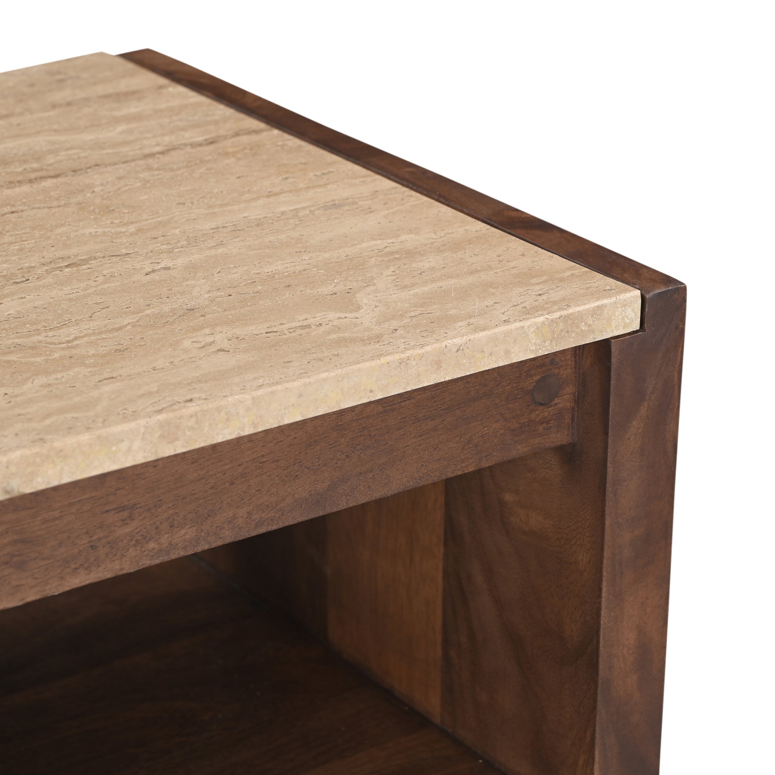 Kobe Solid Mango Wood Bedside Table