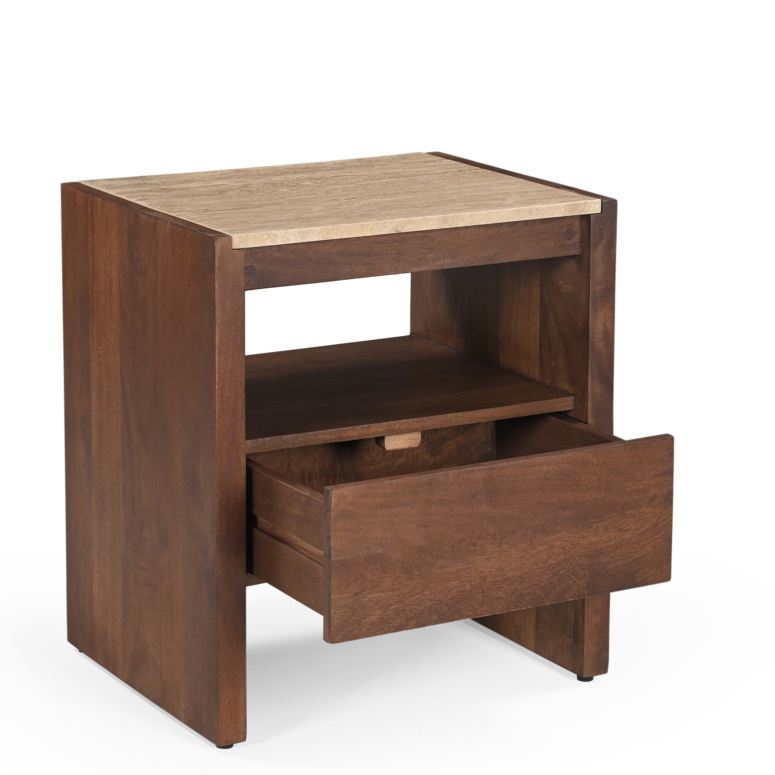 Kobe Solid Mango Wood Bedside Table
