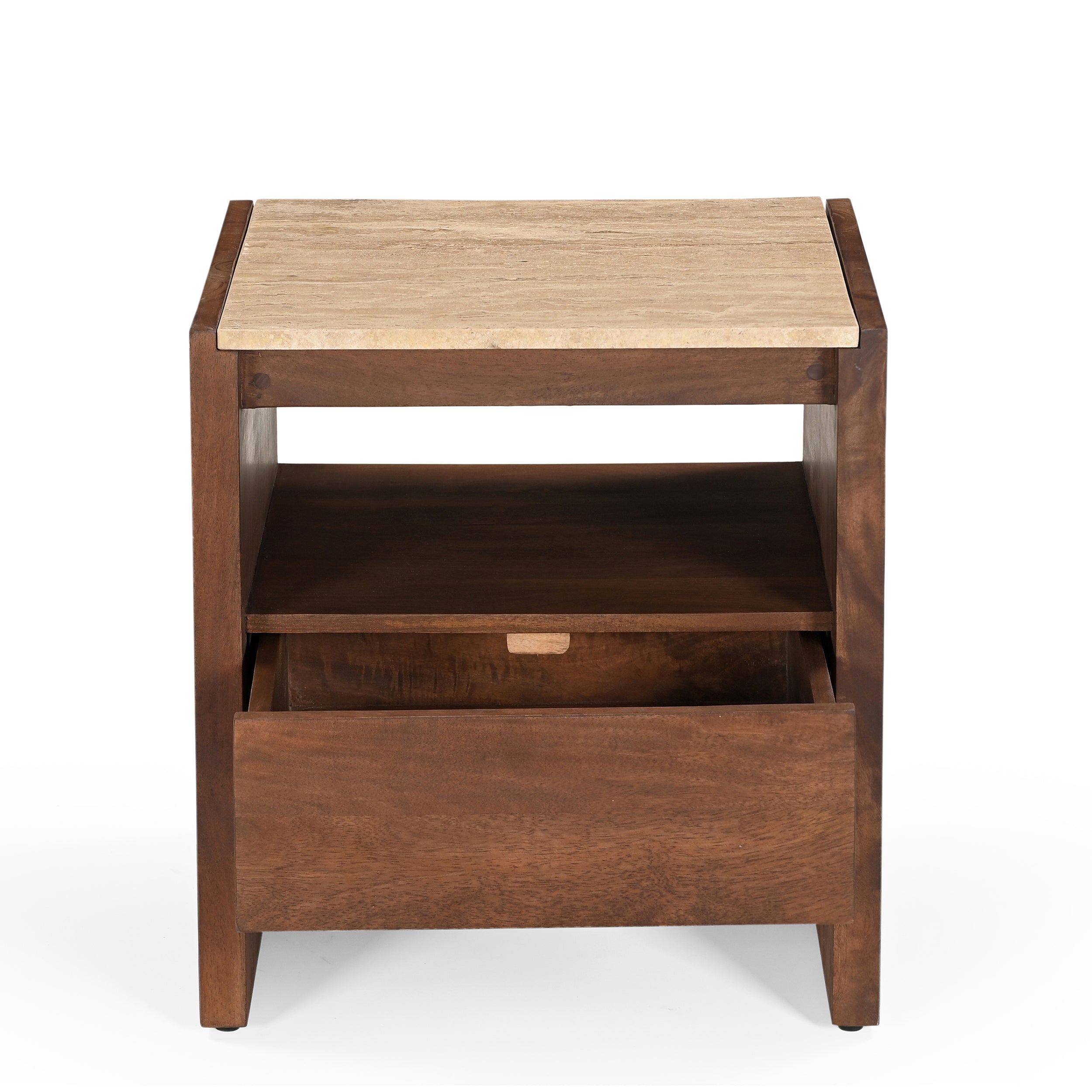 Kobe Solid Mango Wood Bedside Table