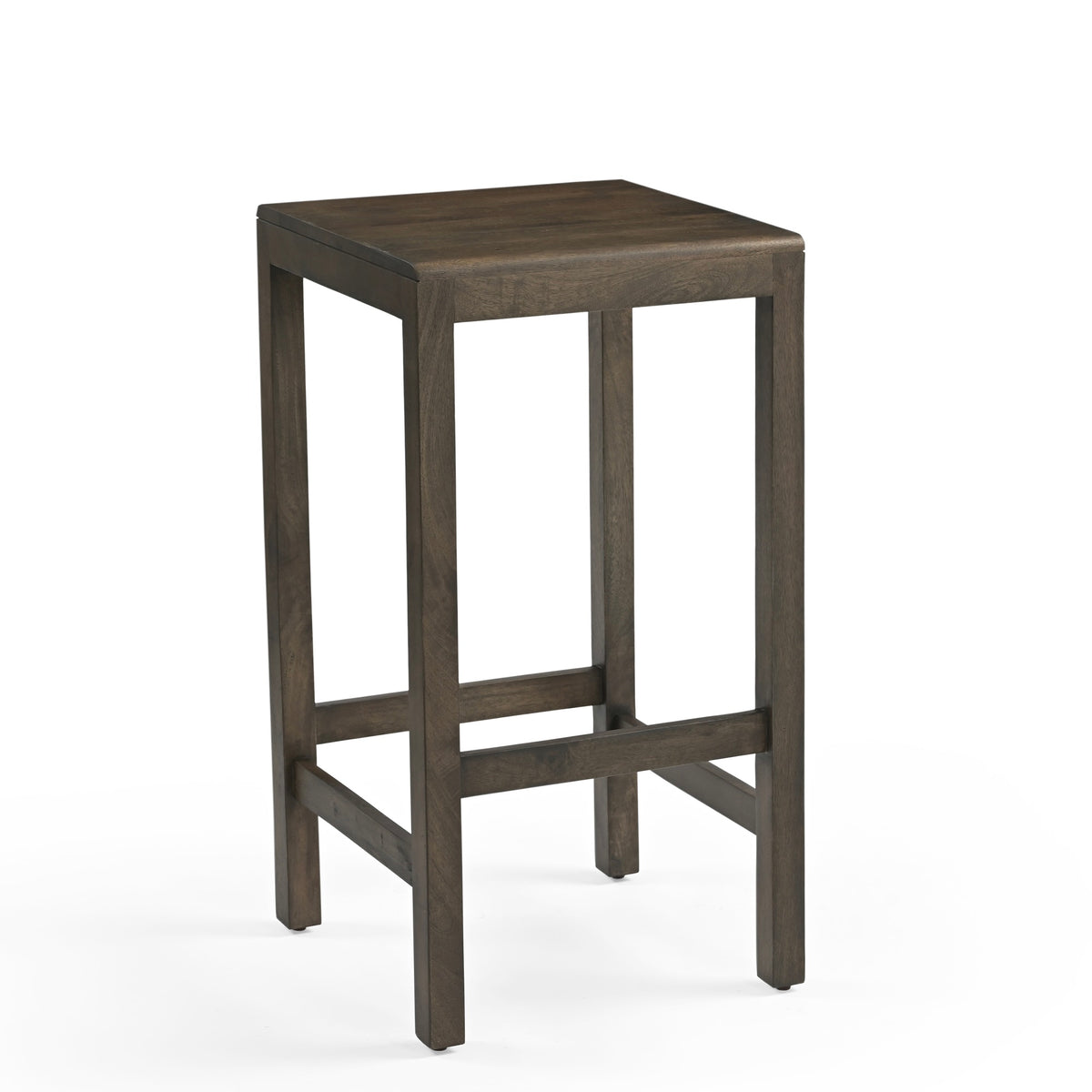 Layda Solid Mango Wood Bar Stool Dark Brown
