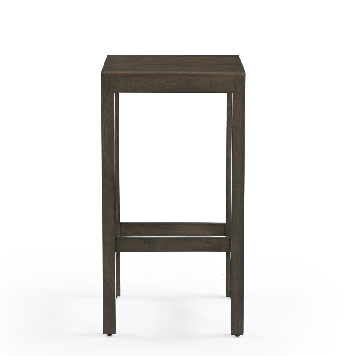 Layda Solid Mango Wood Bar Stool Dark Brown