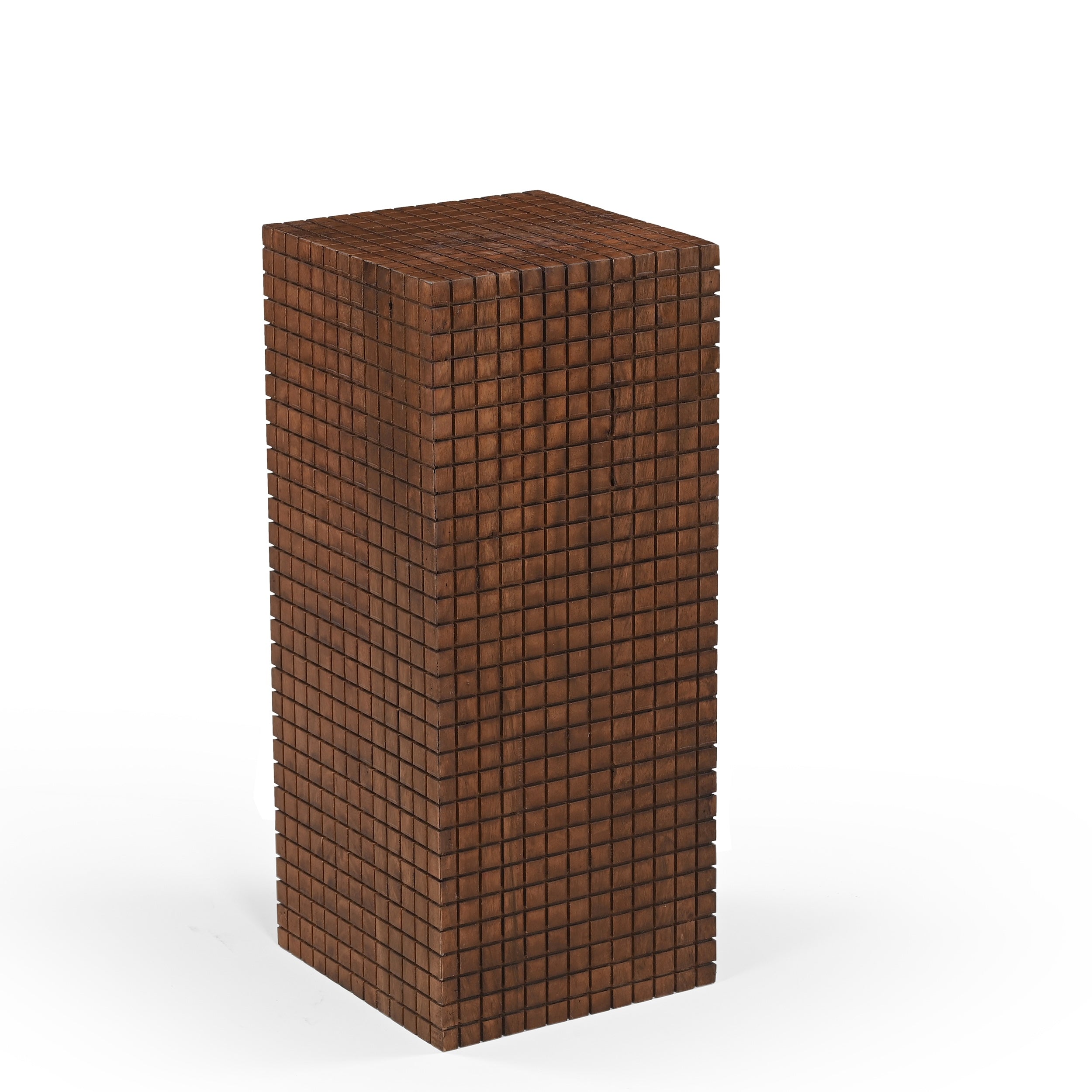 Jiro Solid Acacia Wood Side Table Walnut (2 Sizes)