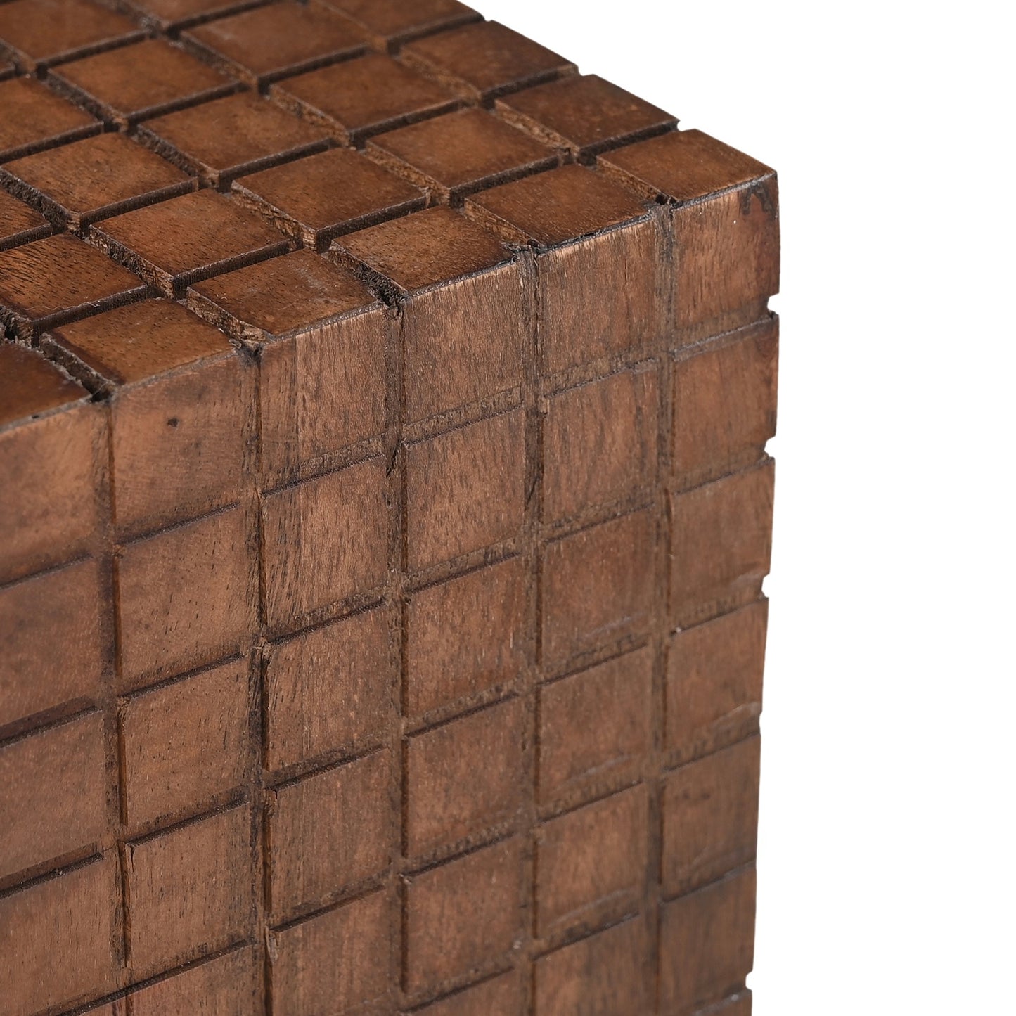 Jiro Solid Acacia Wood Side Table Walnut (2 Sizes)