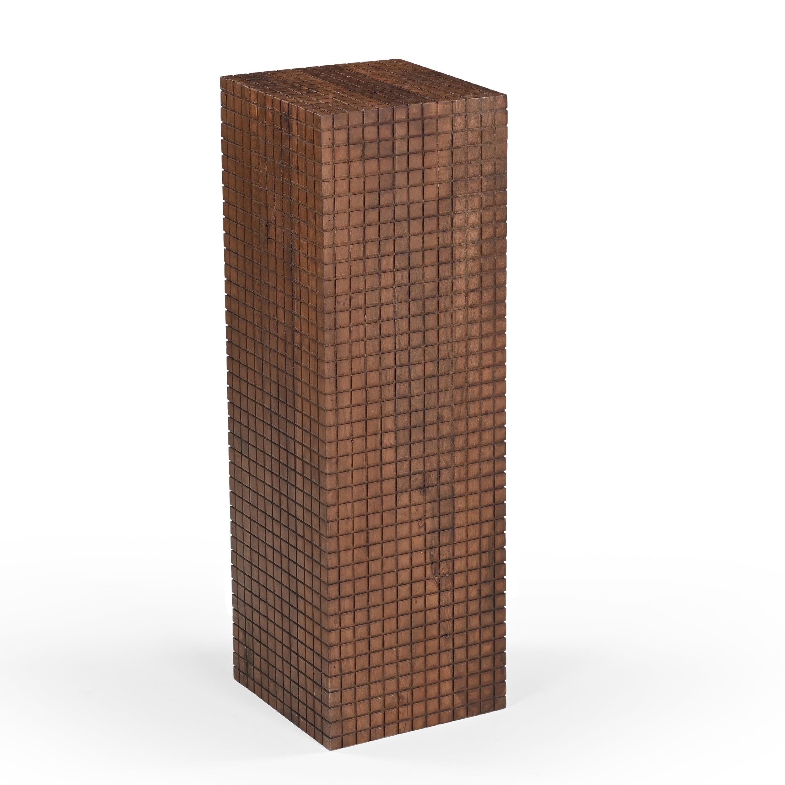 Jiro Solid Acacia Wood Side Table Walnut (2 Sizes)