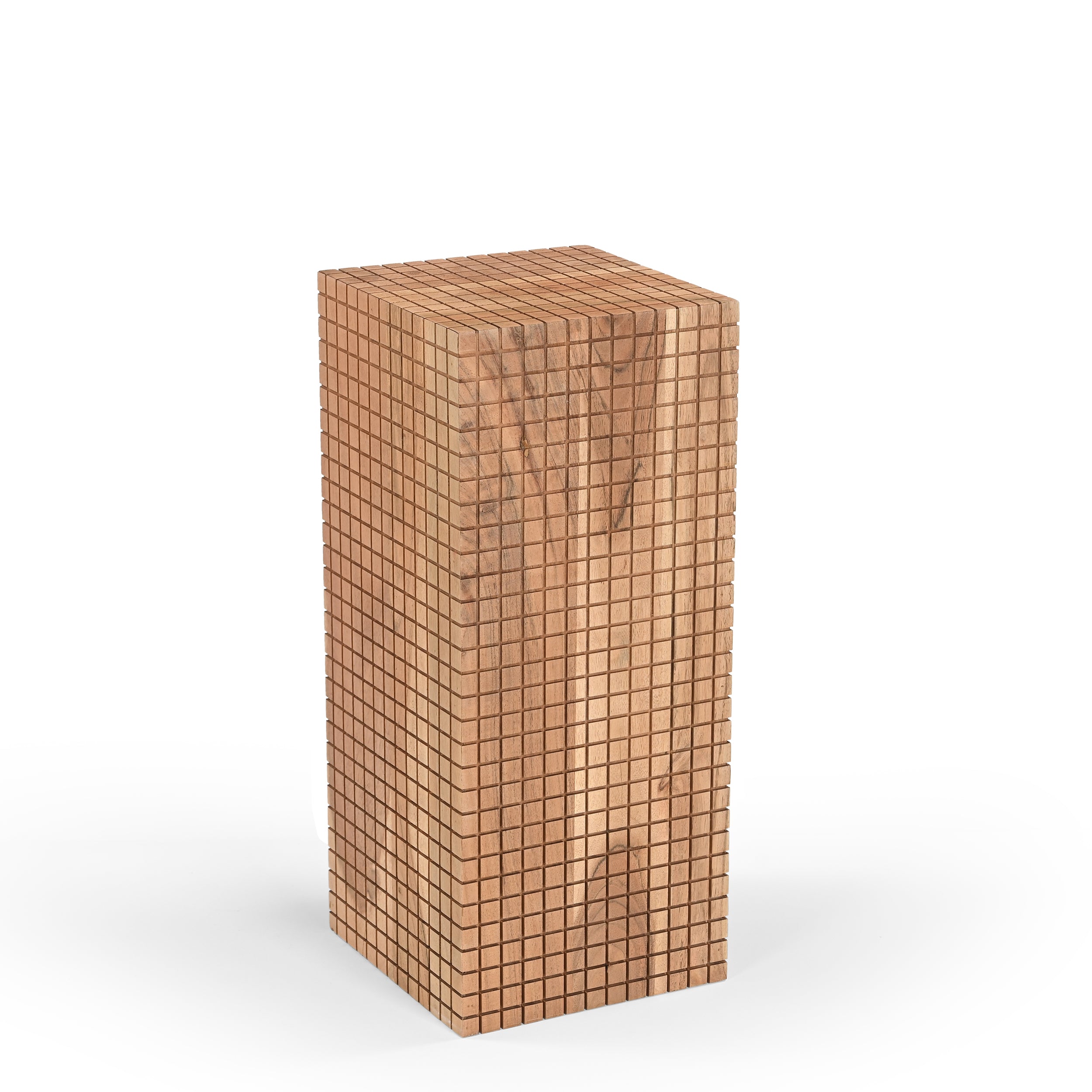 Jiro Solid Acacia Wood Side Table Natural (2 Sizes)