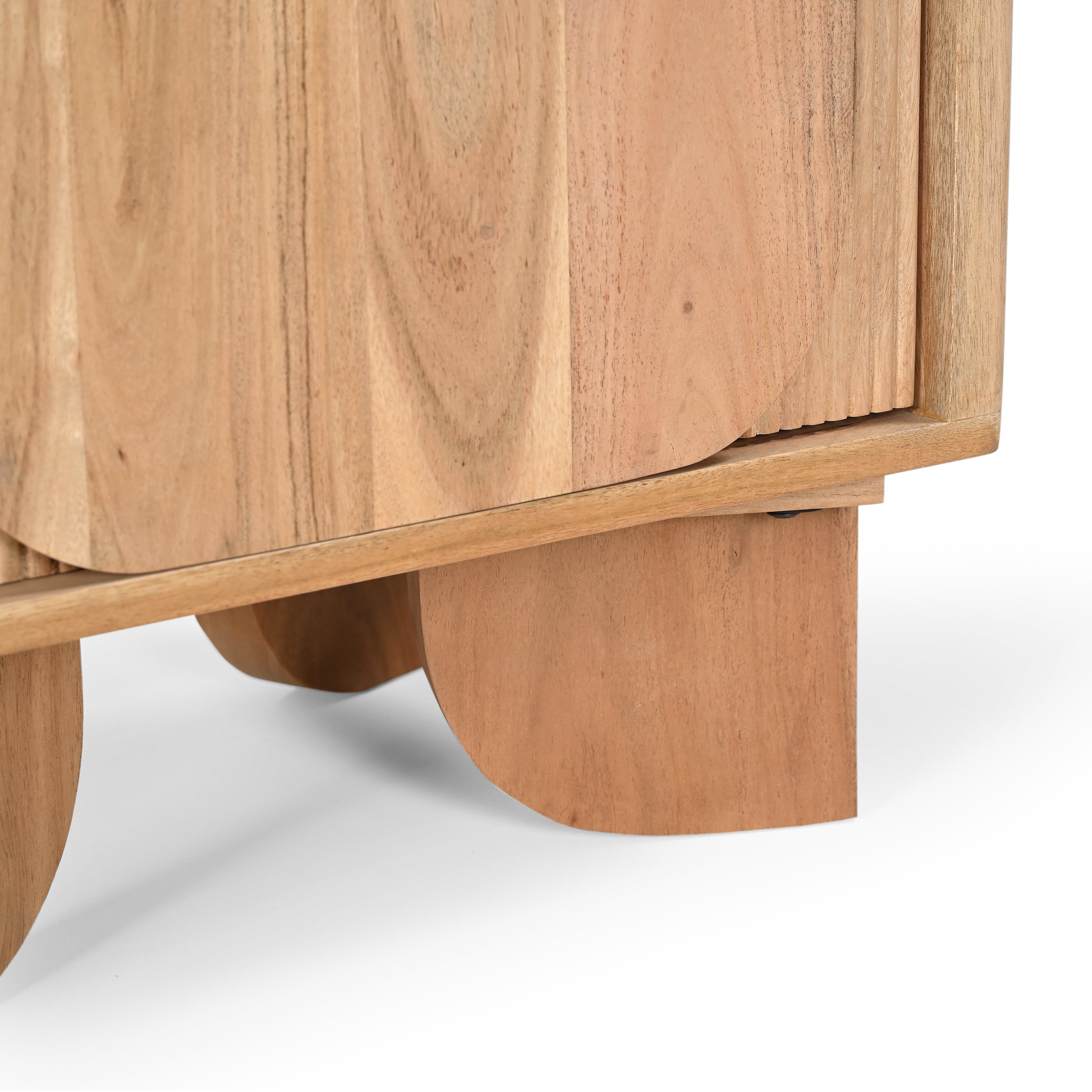 Akira Solid Acacia Wood Bedside Table
