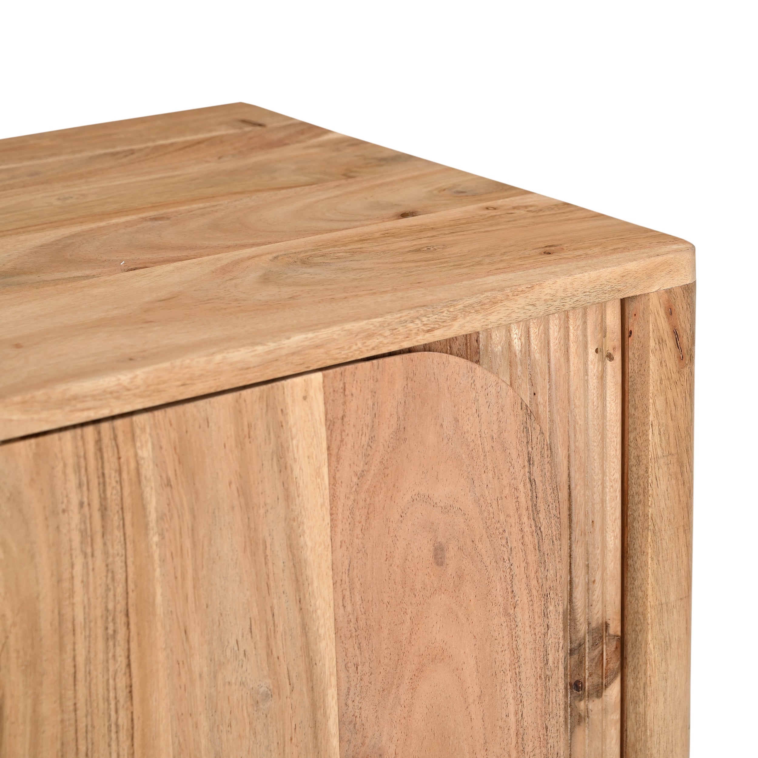 Akira Solid Acacia Wood Bedside Table