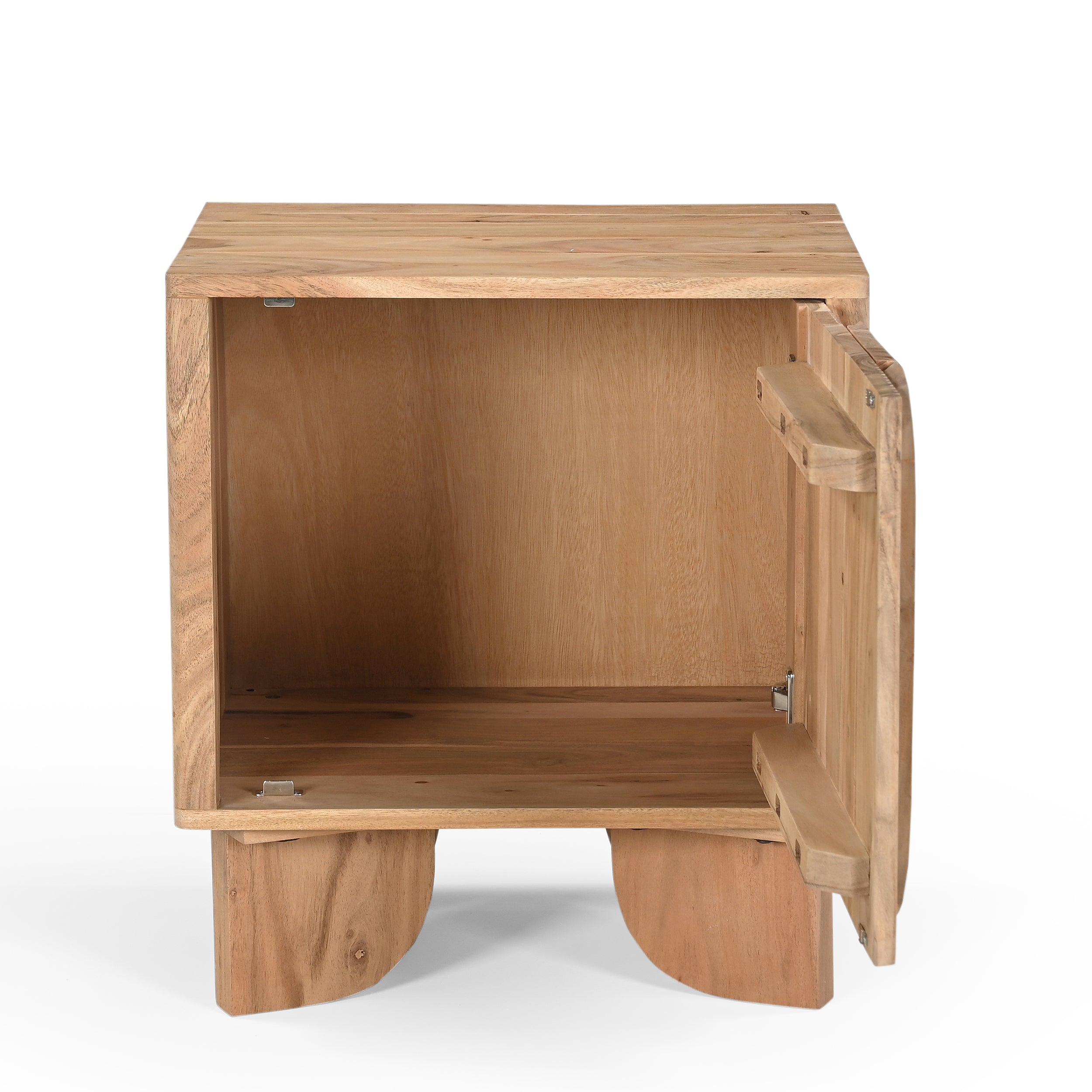 Akira Solid Acacia Wood Bedside Table