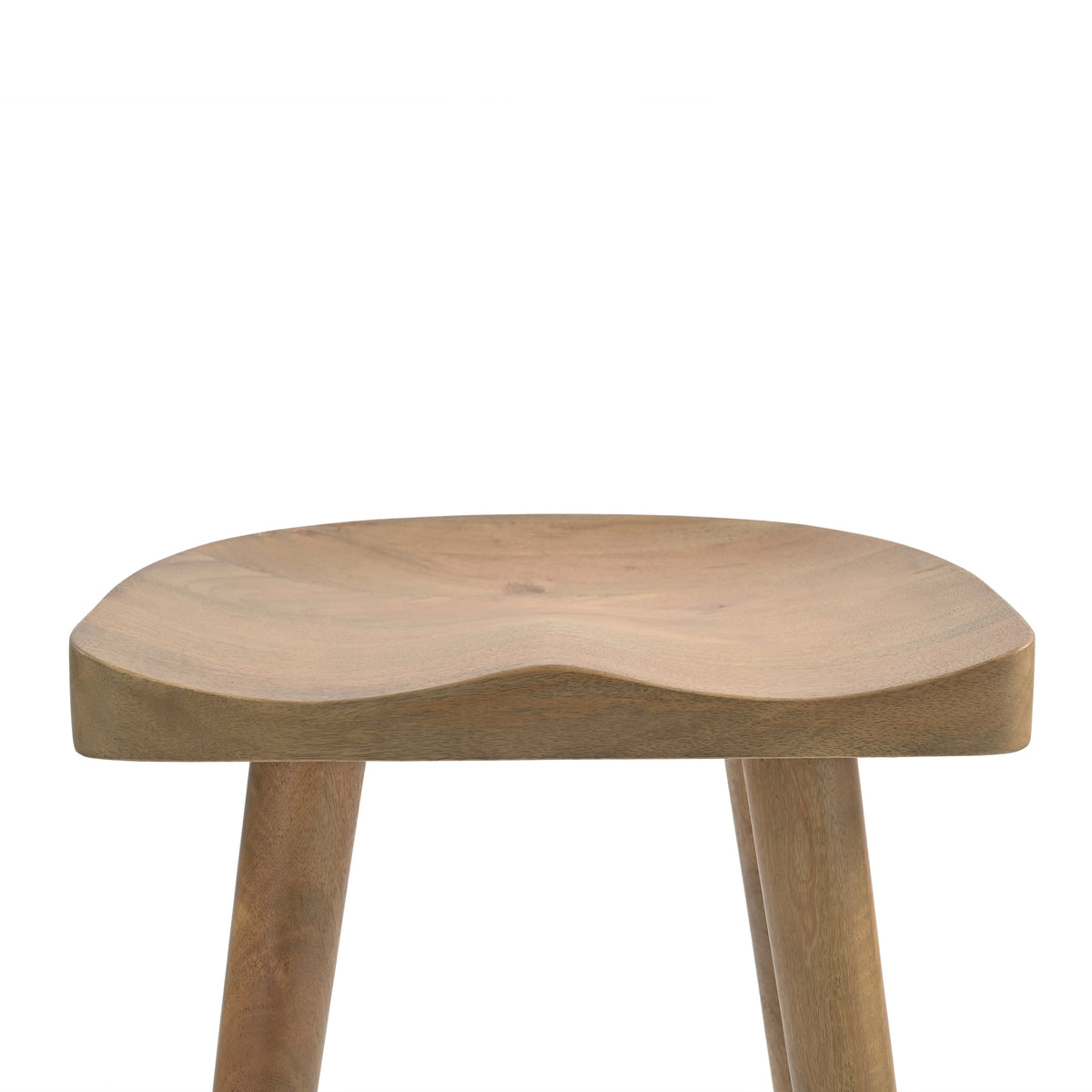 Selma Solid Mango Wood Kitchen Stool Natural