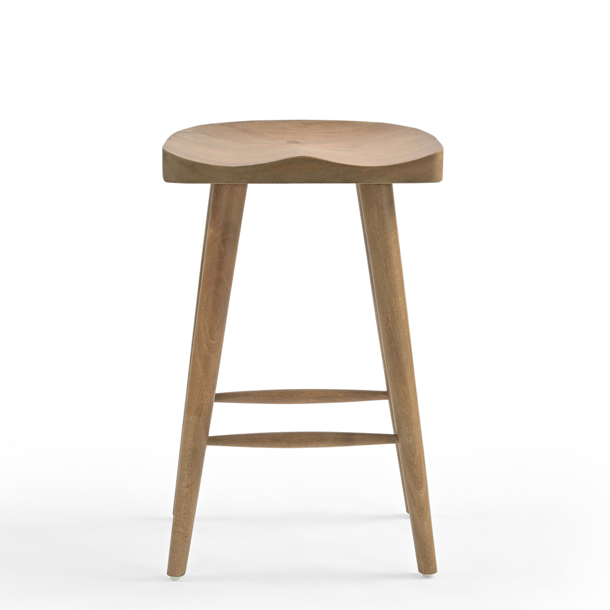 Selma Solid Mango Wood Kitchen Stool Natural