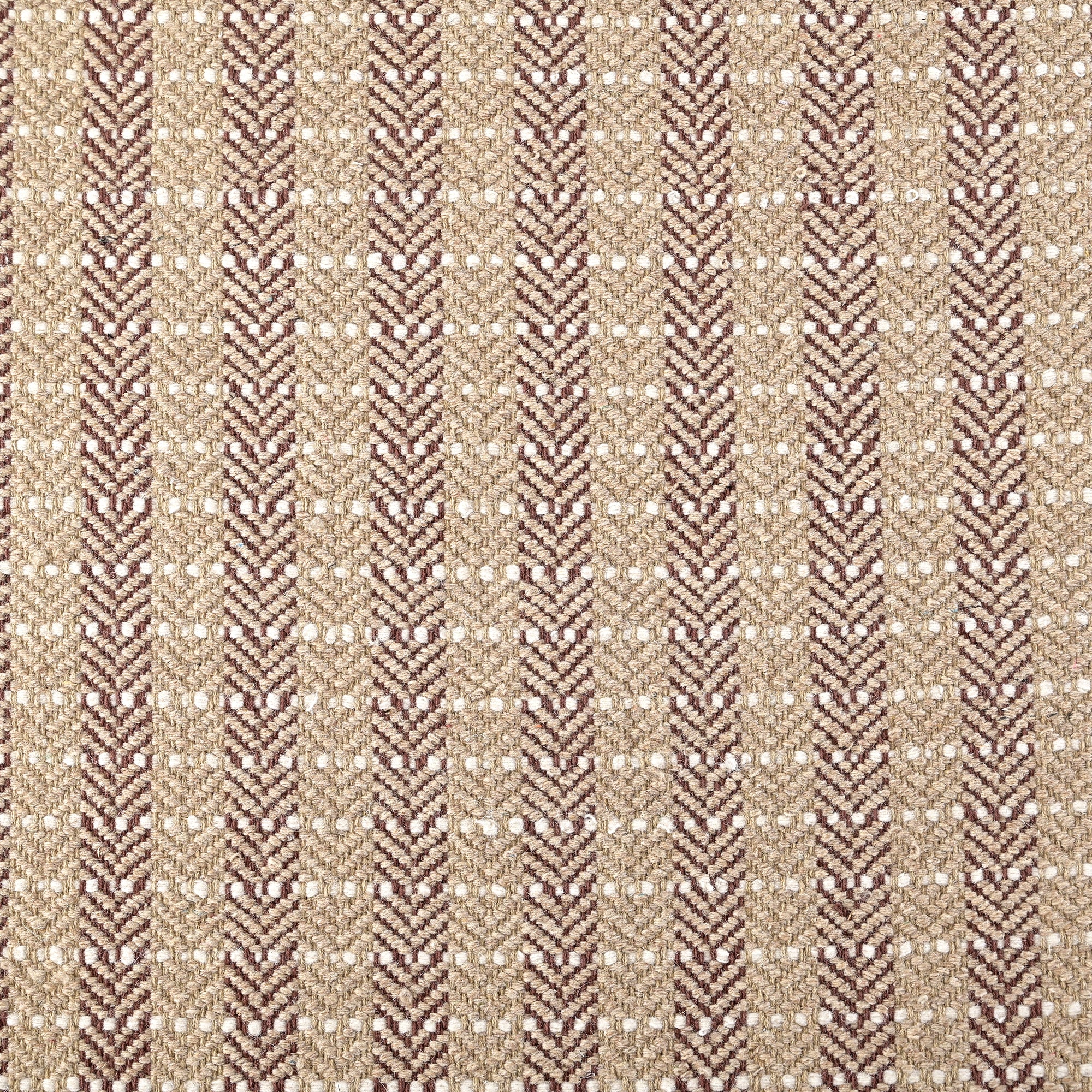 Ernestoe Handwoven Flat Weave Wool Rug in Natural, Beige & Ivory (2 Sizes)