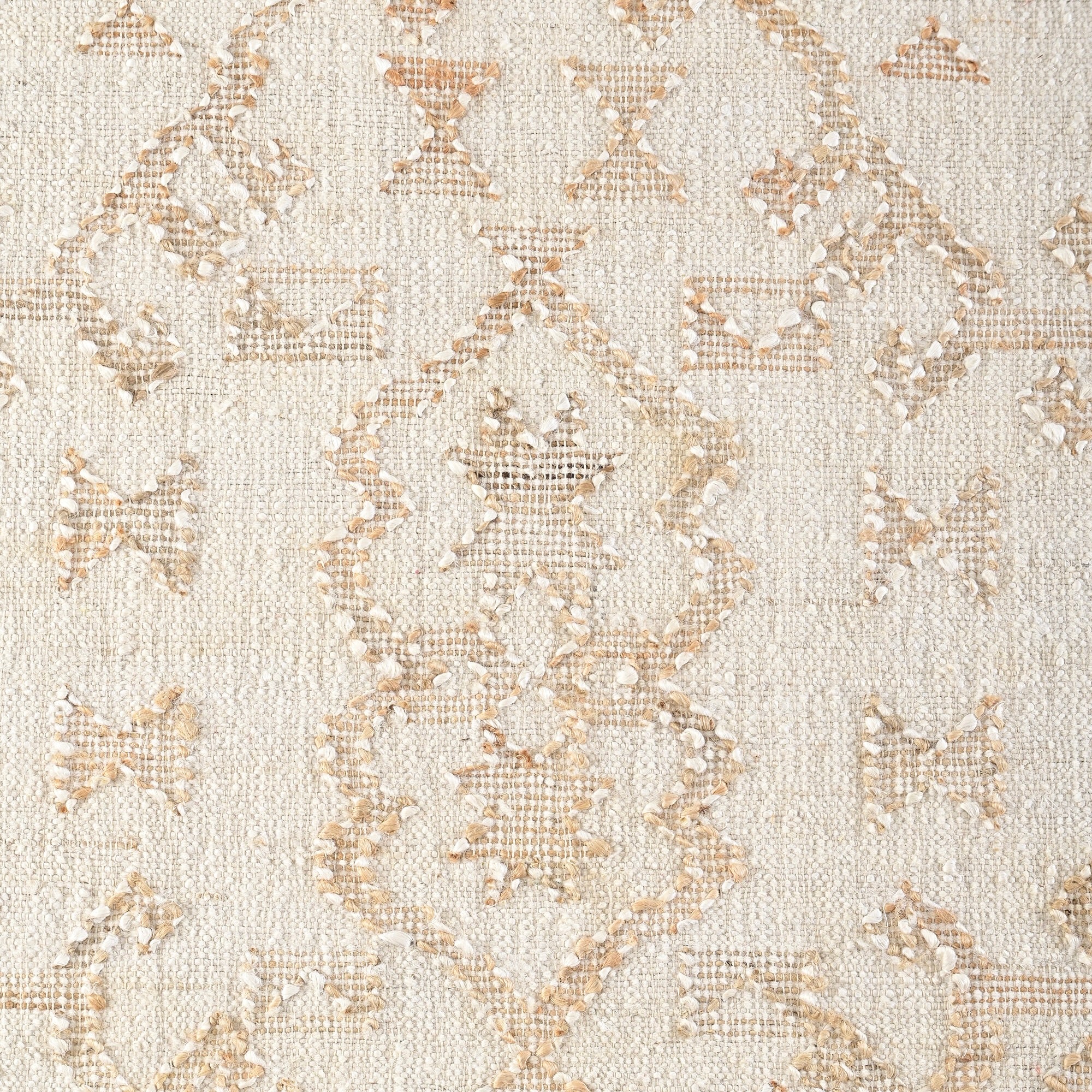 Huxlei Handwoven Flat Weave Punja Kelim Jute & Wool Rug in Ivory & Natural (2 Sizes)