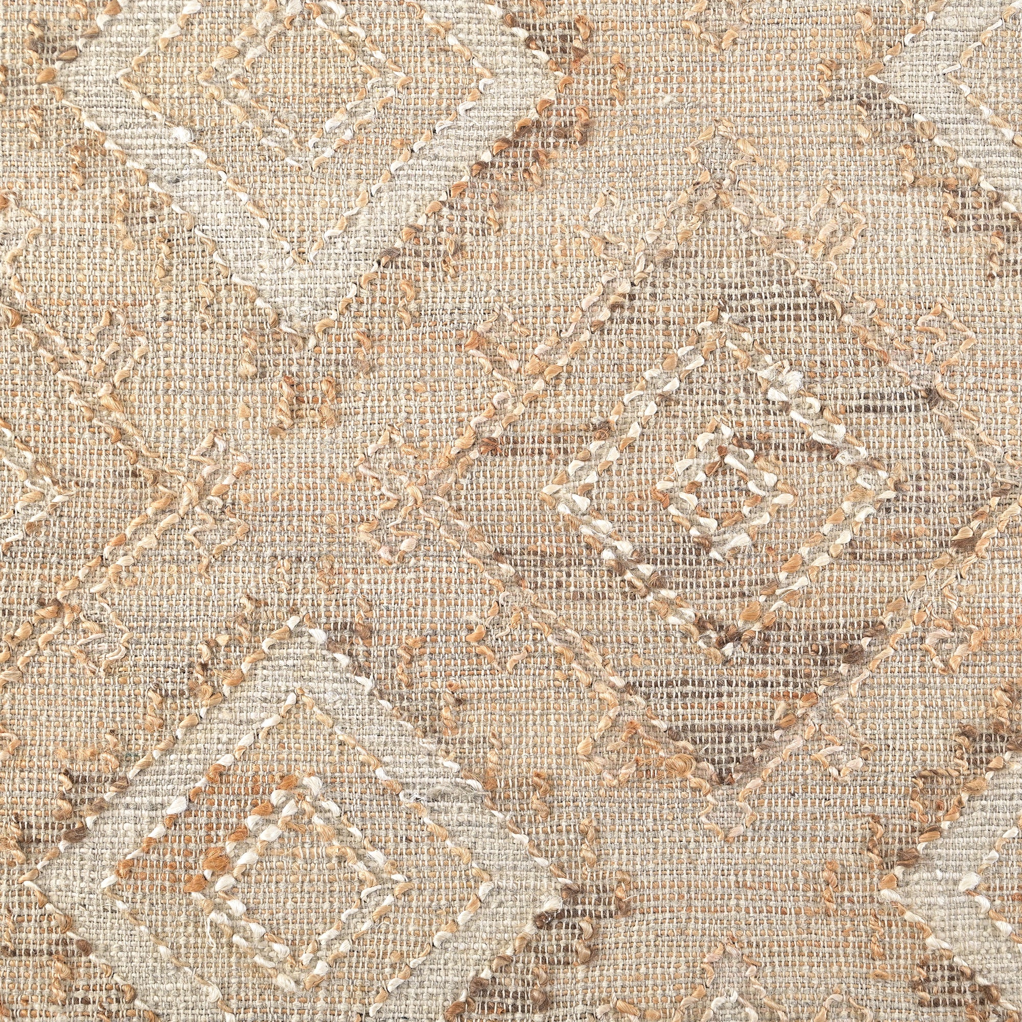 Carsson Handwoven Flat Weave Punja Kelim Jute & Wool Rug in Natural & Brown (2 Sizes)