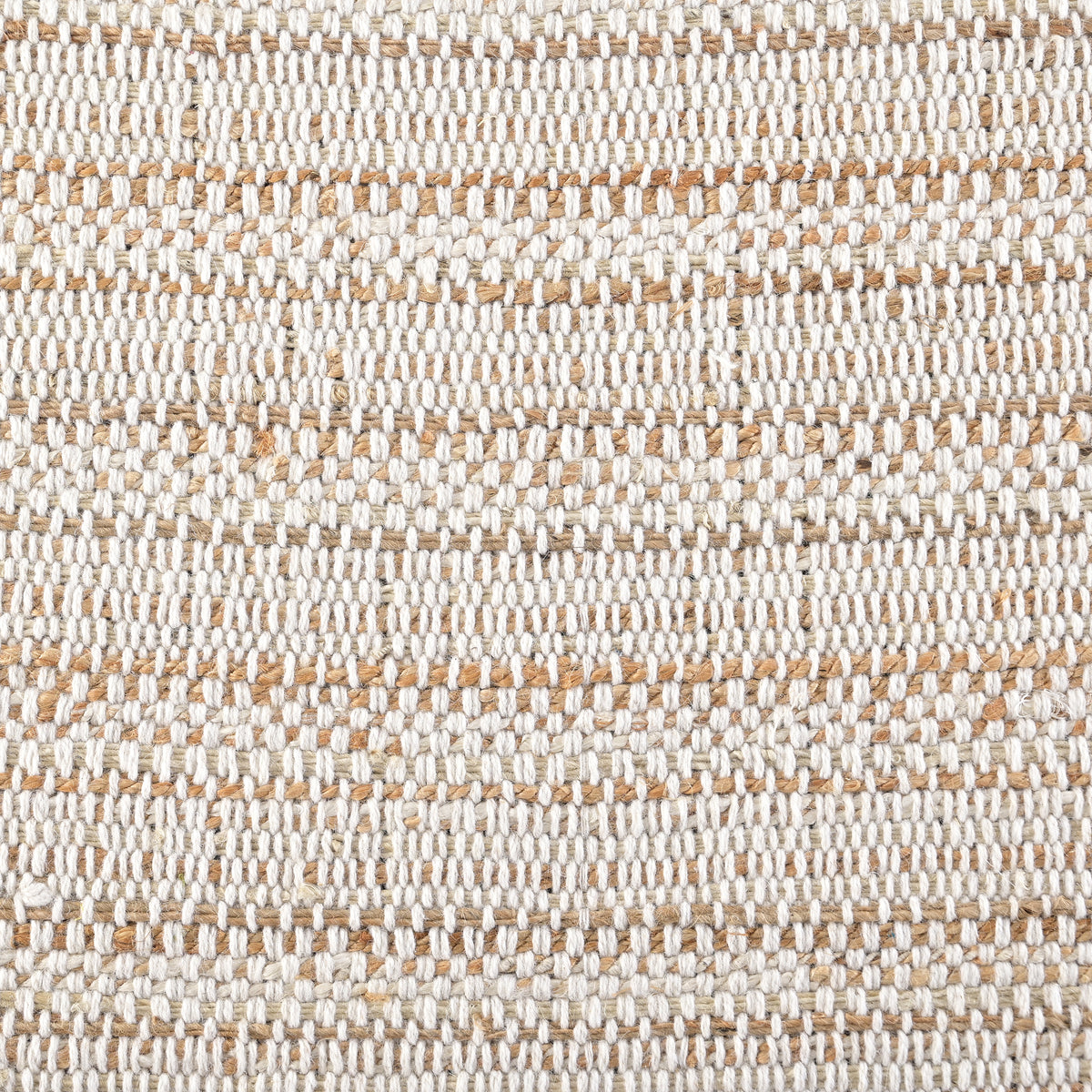 Acapulco Handwoven Flat Weave Jute & Wool Rug in Ivory & Natural (2 Sizes)