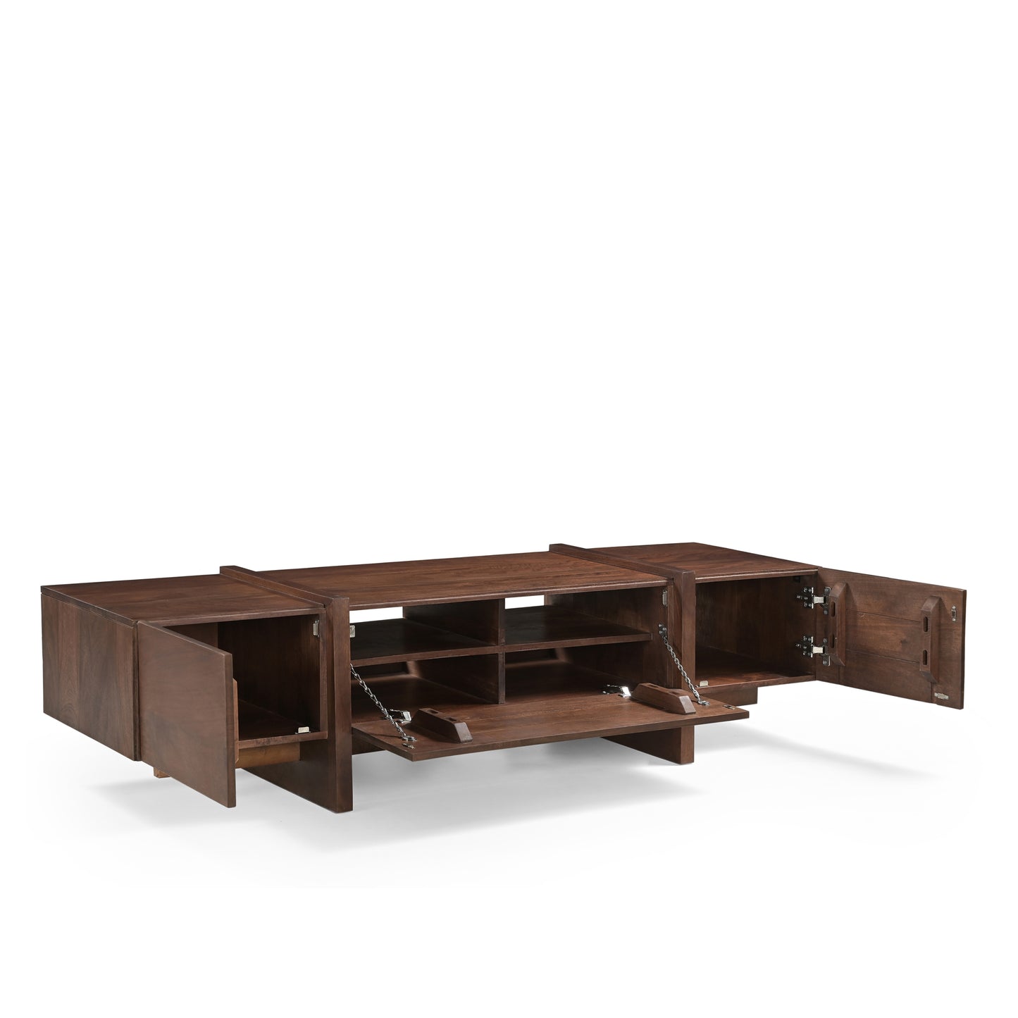 Takara Solid Mango Wood Medium TV Unit in Brown