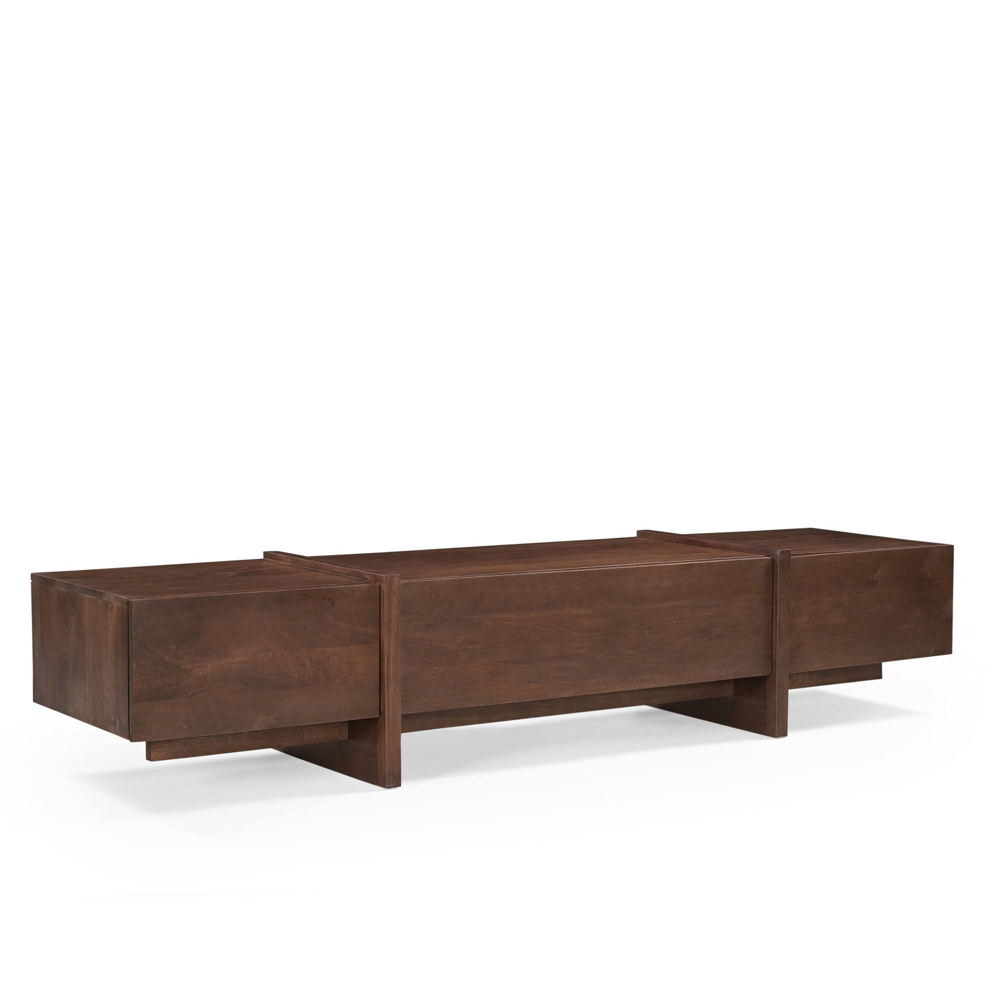 Takara Solid Mango Wood Large TV Unit in Brown