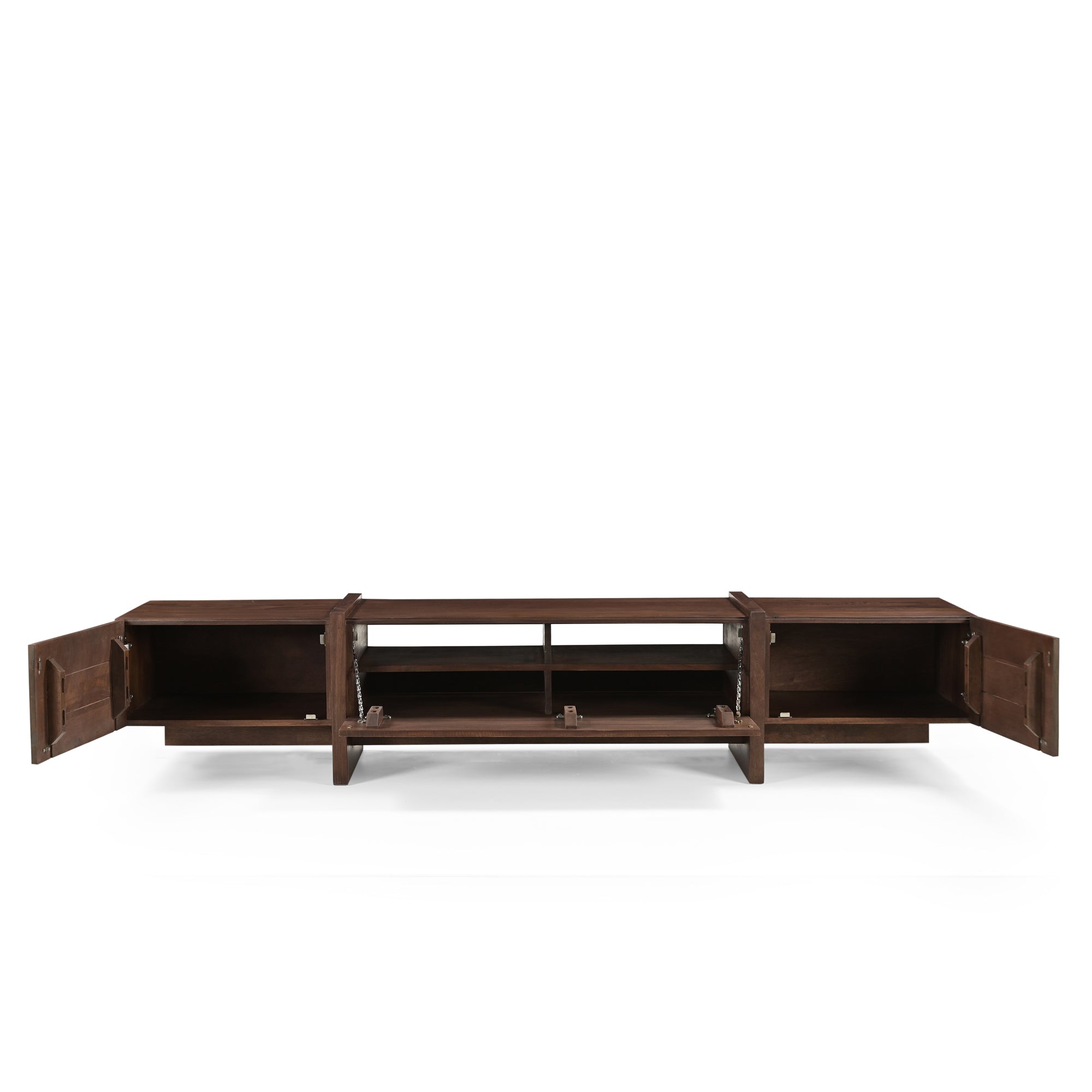 Takara Solid Mango Wood Large TV Unit in Brown
