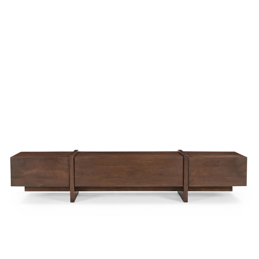 Takara Solid Mango Wood Large TV Unit in Brown