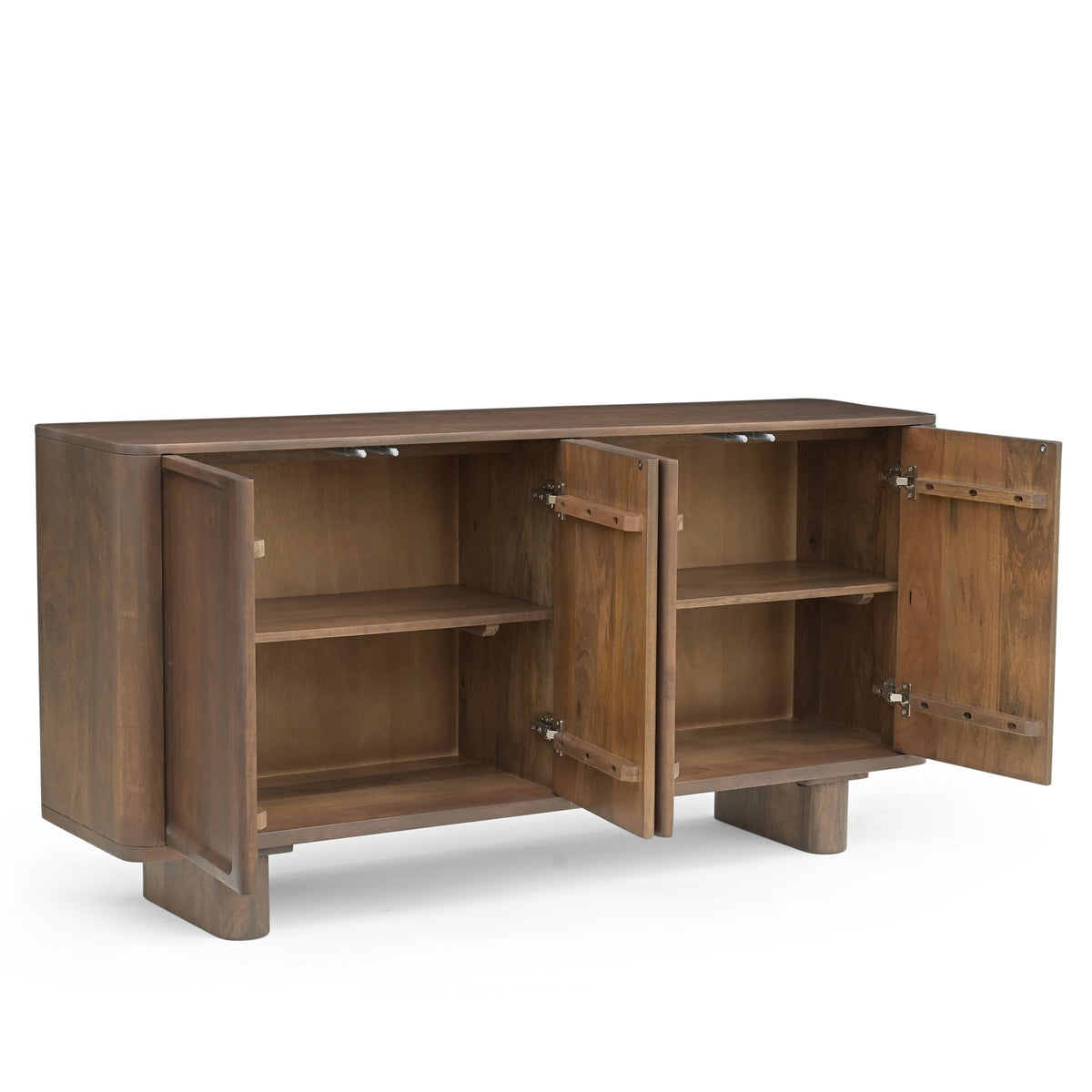 Isabella Solid Mango Wood Sideboard in Brown (160cm)