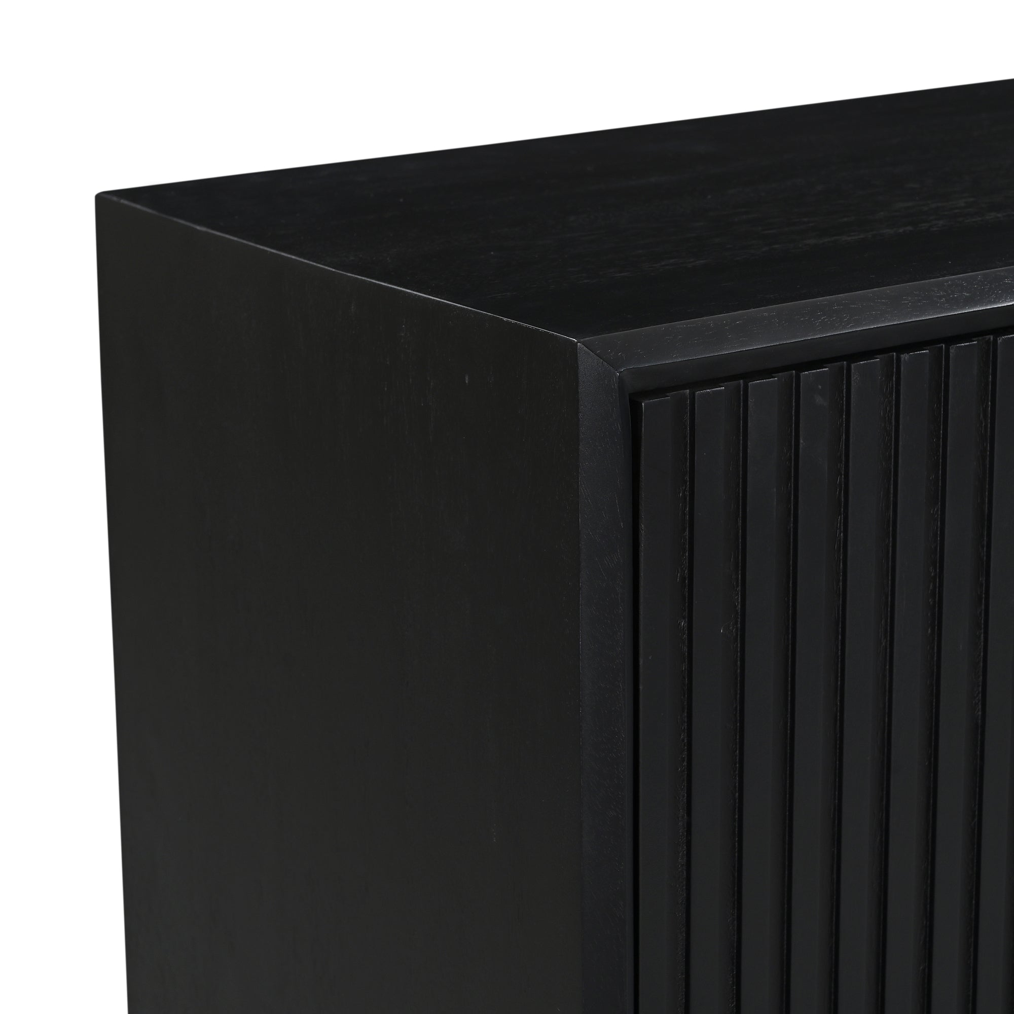 Madison Solid Mango Wood Sideboard Black
