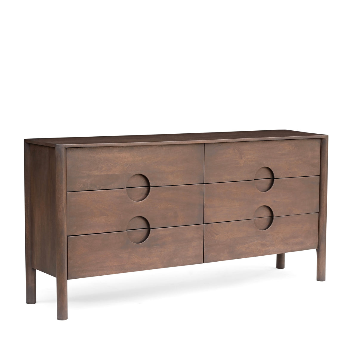 Sydney Solid Mango Wood Large 6 Drawer Chest