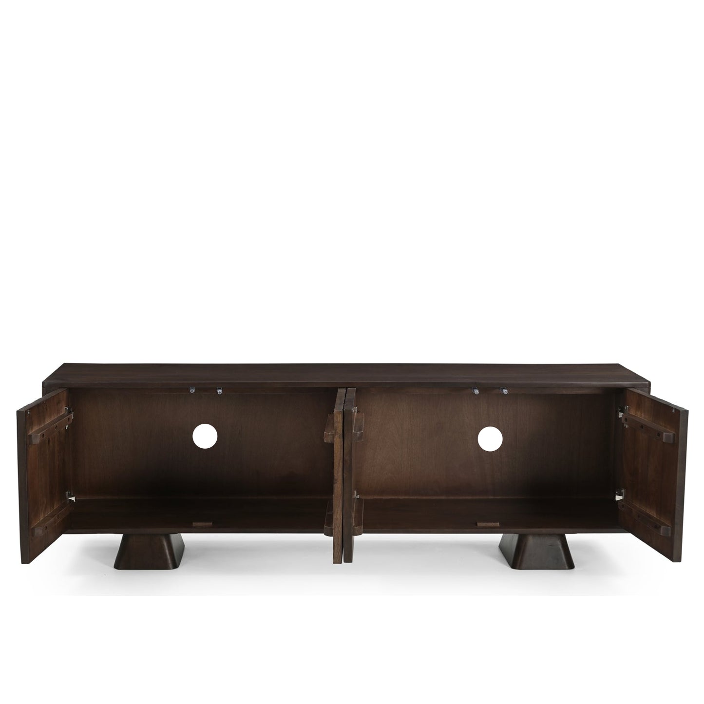 Nao Solid Mango Wood TV Unit in Walnut