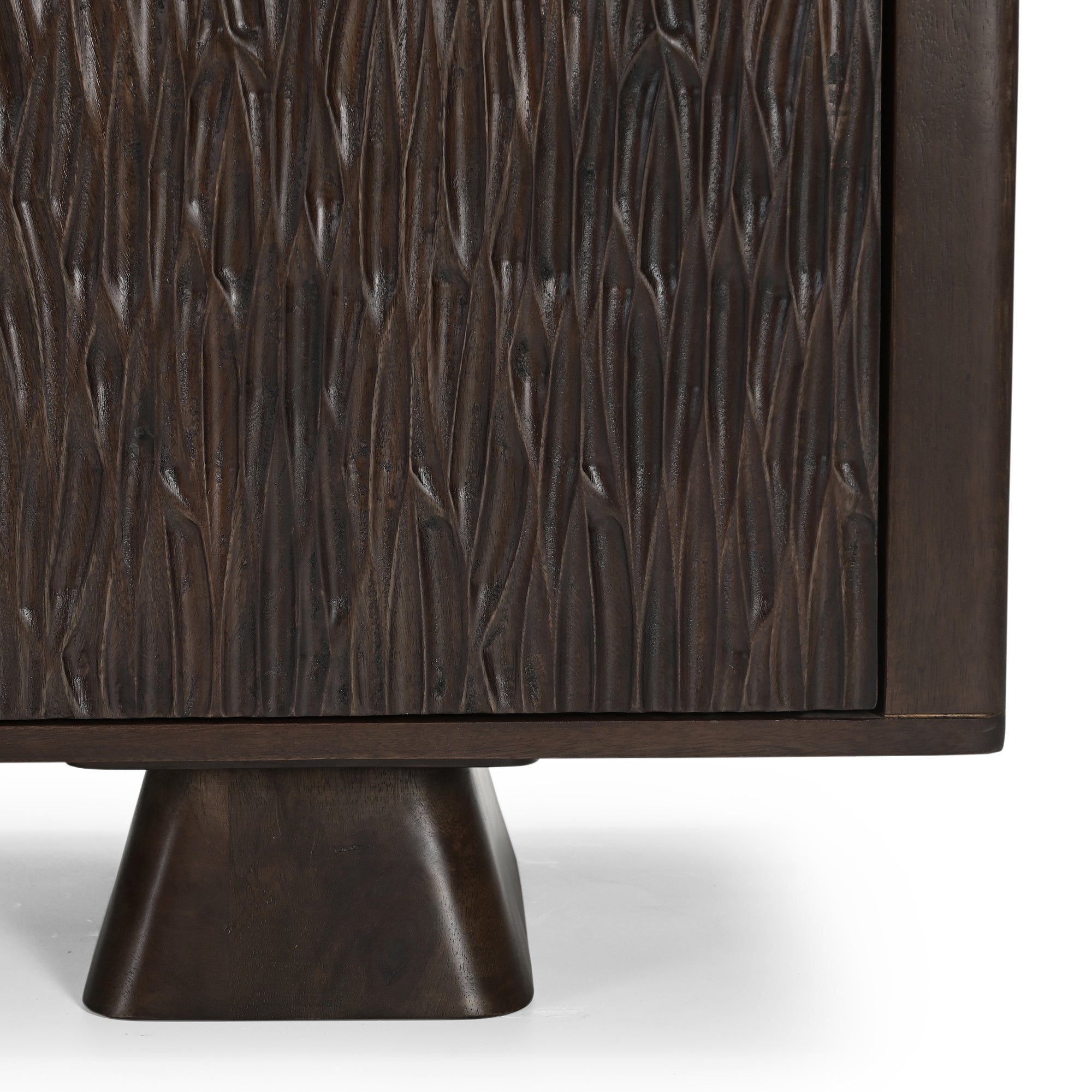 Nao Solid Mango Wood TV Unit in Walnut