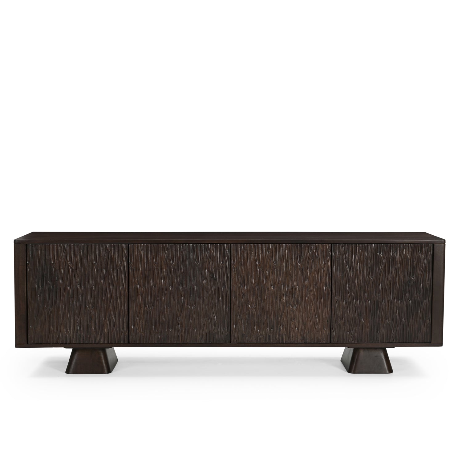 Nao Solid Mango Wood TV Unit in Walnut