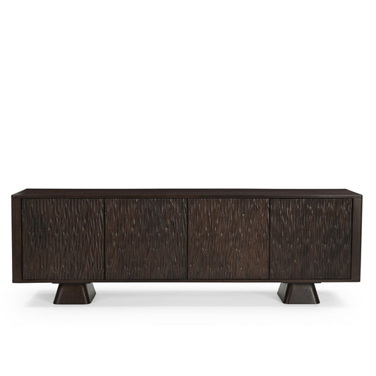 Nao Solid Mango Wood TV Unit in Walnut