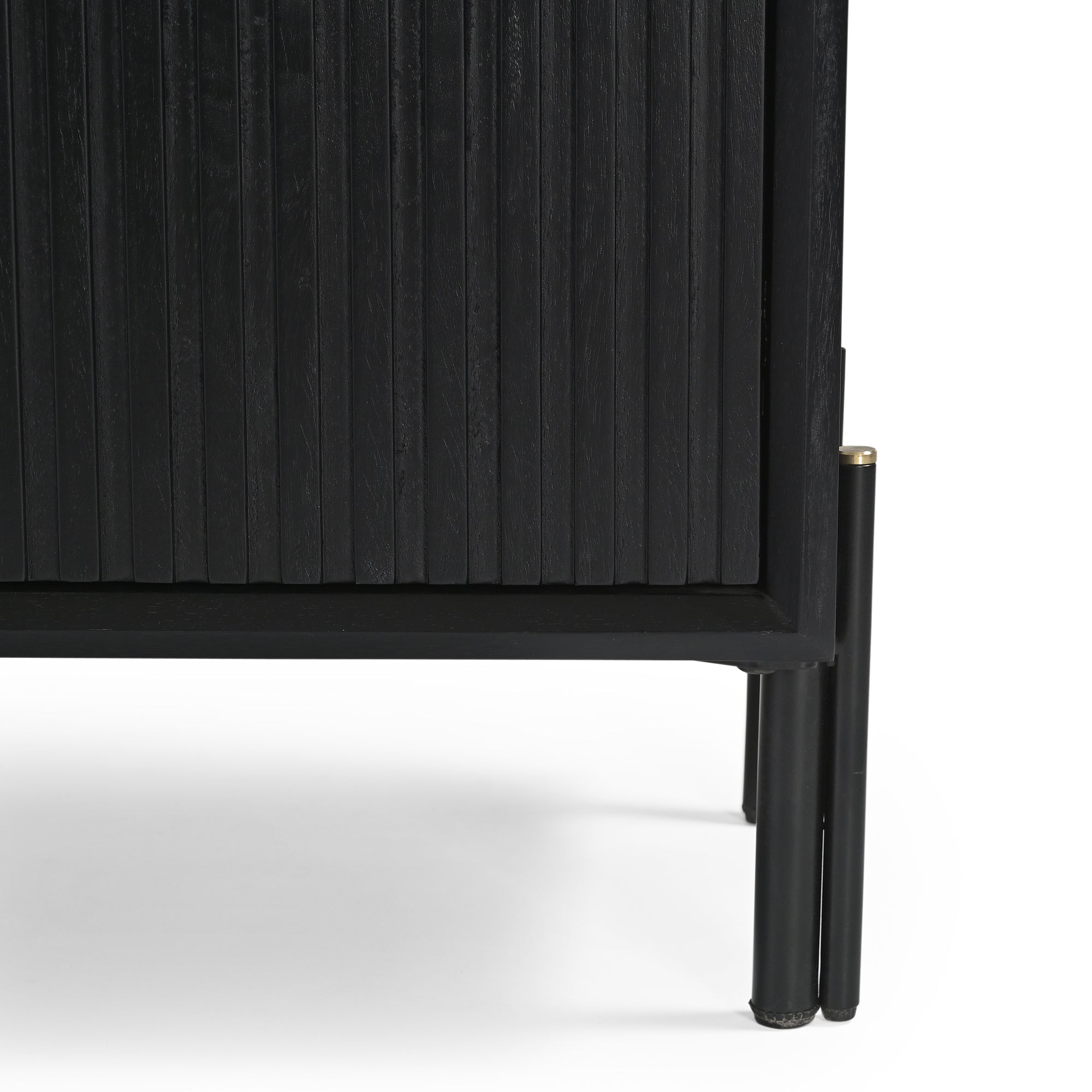 Madison Solid Mango Wood TV Unit Black